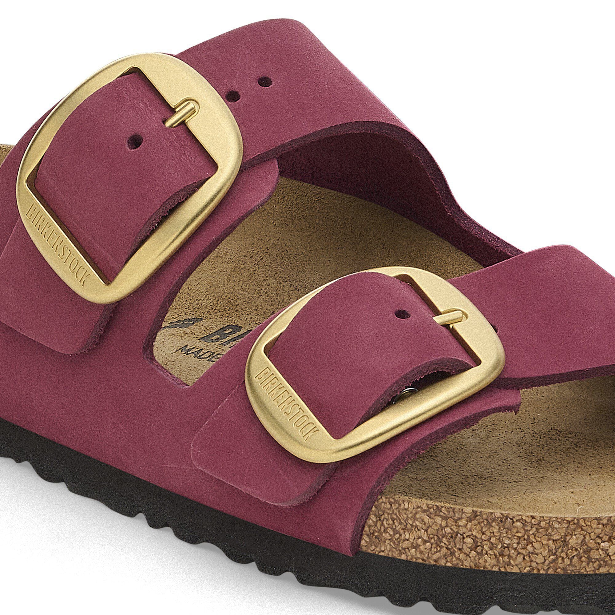 Arizona Big Buckle Nubuk Leather Berry Crush | BIRKENSTOCK