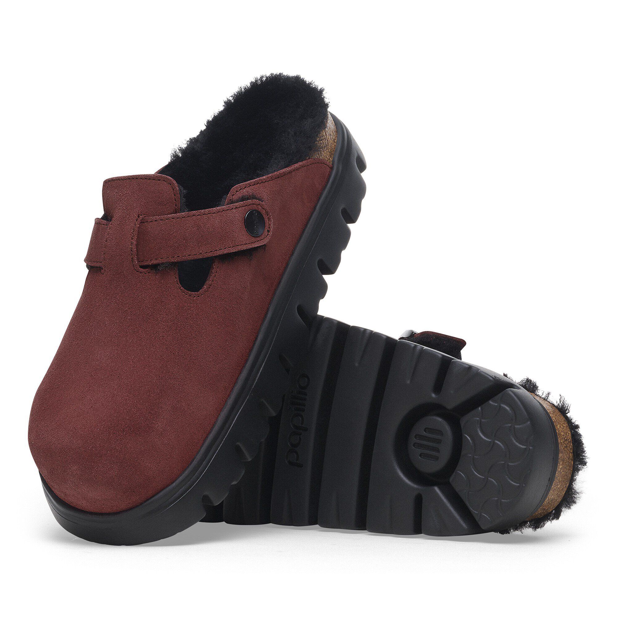 Boston PAP Chunky Shearling Suede Leather Fur