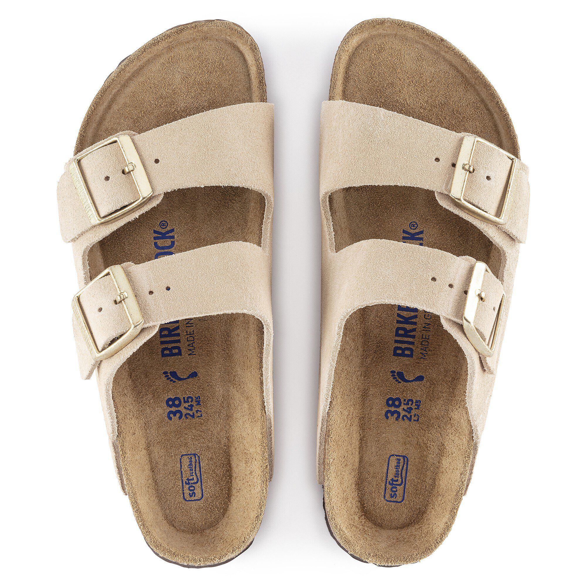 Birkenstock arizona nude suede clearance