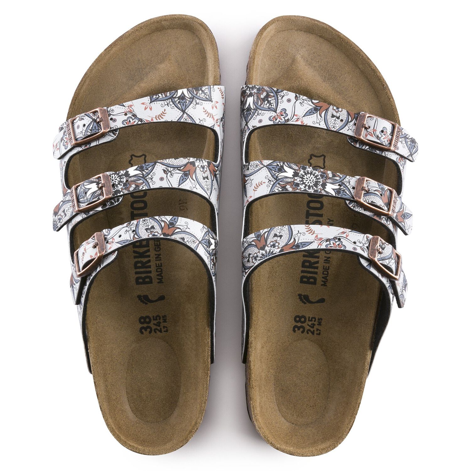 Florida Birko Flor Boho Flowers Navy Shop Online At Birkenstock