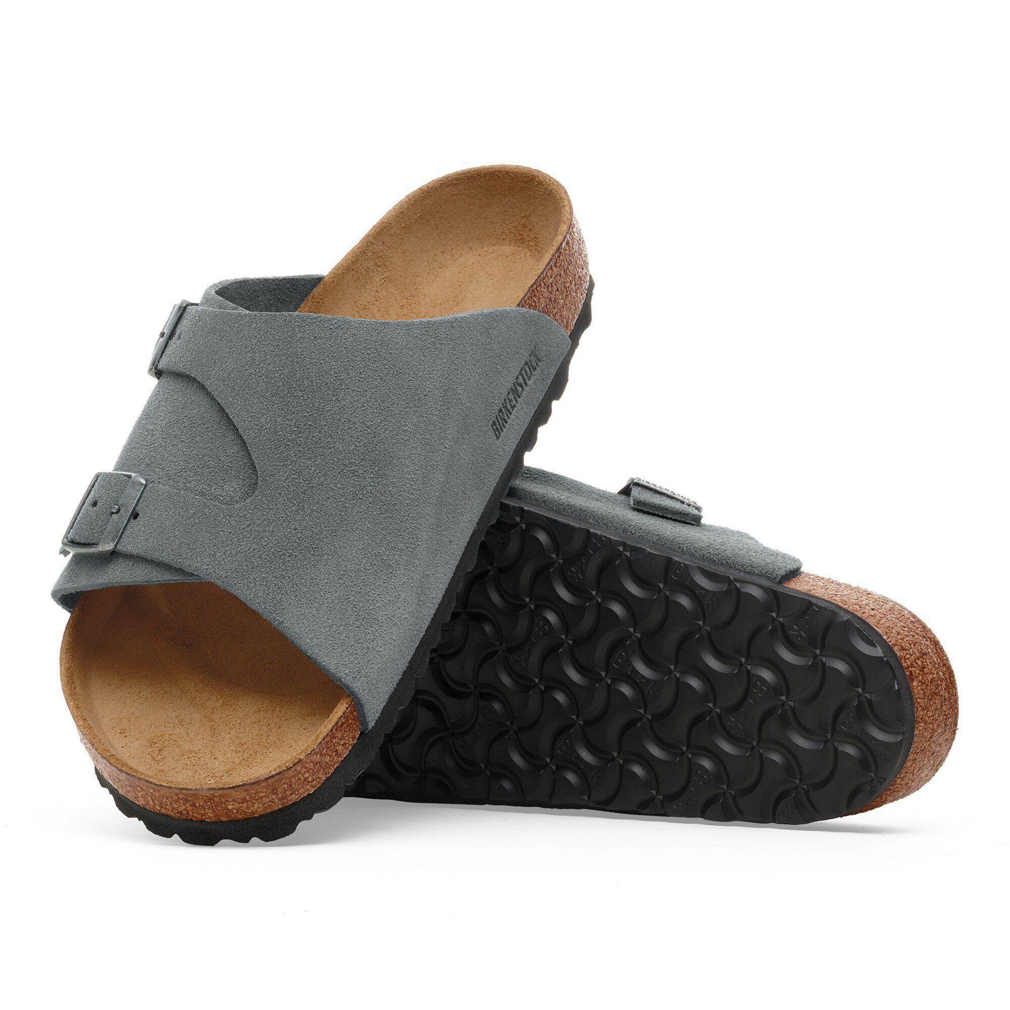 Zürich Suede Leather Basalt Gray | BIRKENSTOCK