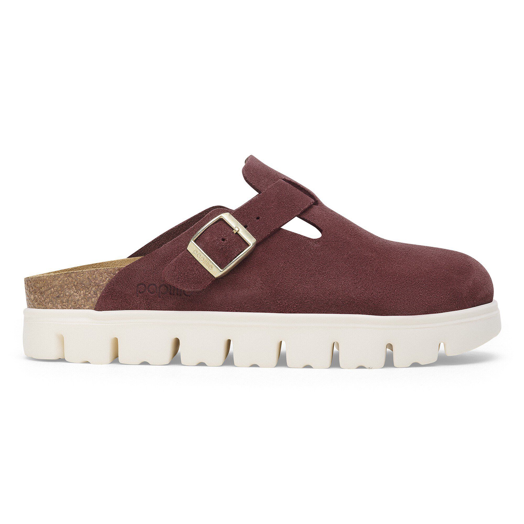 Boston Chunky Suede Leather Berry Crush | BIRKENSTOCK