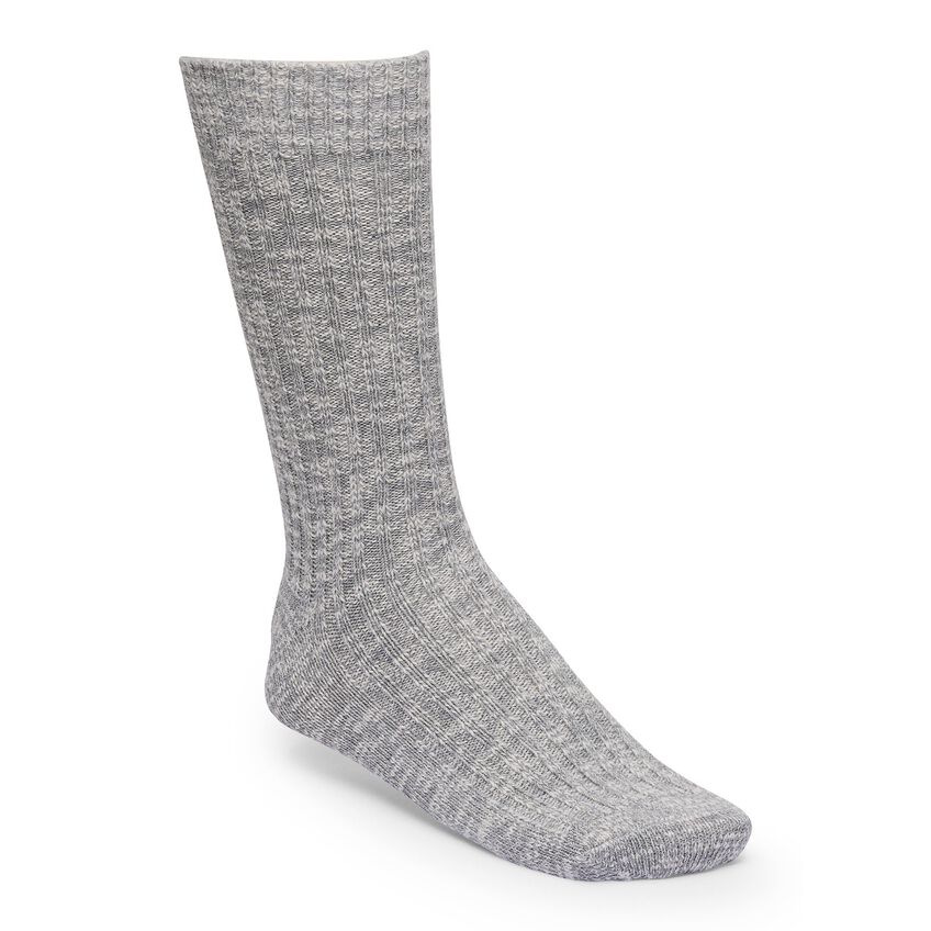 Cotton Socks Women / コットン ソックス コットン/ナイロン/ポリウレタン グレイ ホワイト