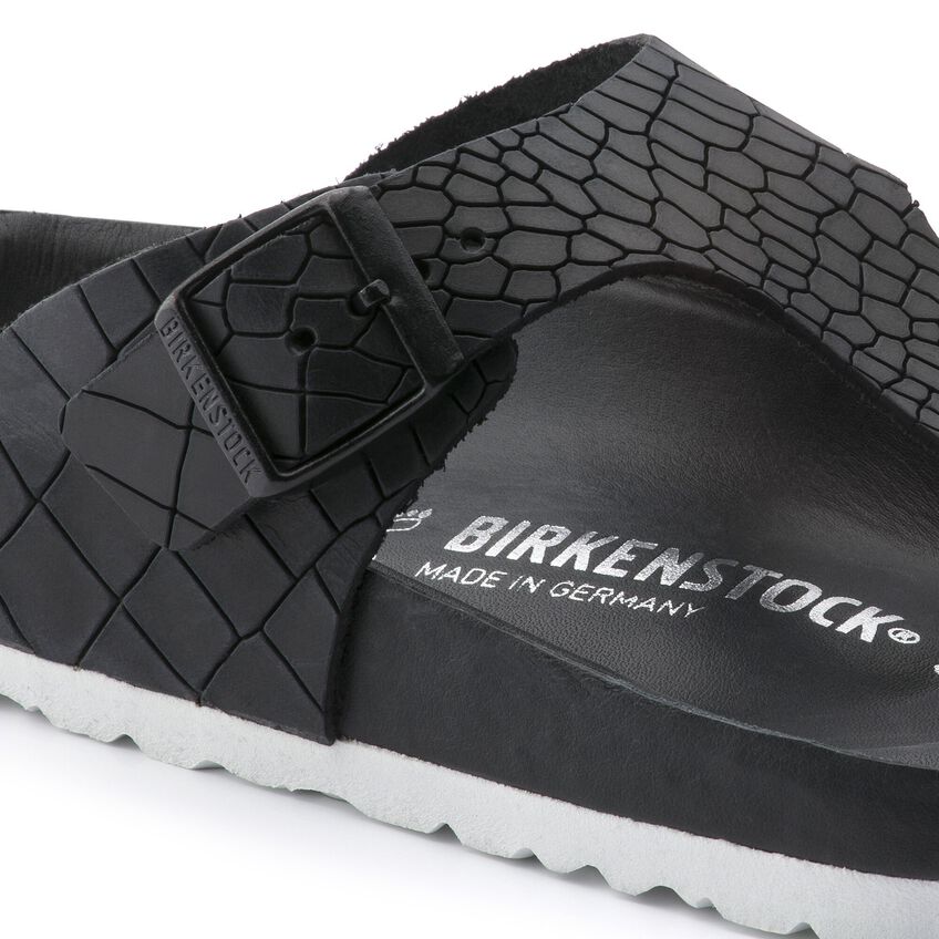 Pantano Generalmente hablando pub Ramses Exquisite Natural Leather Kroko Black | BIRKENSTOCK