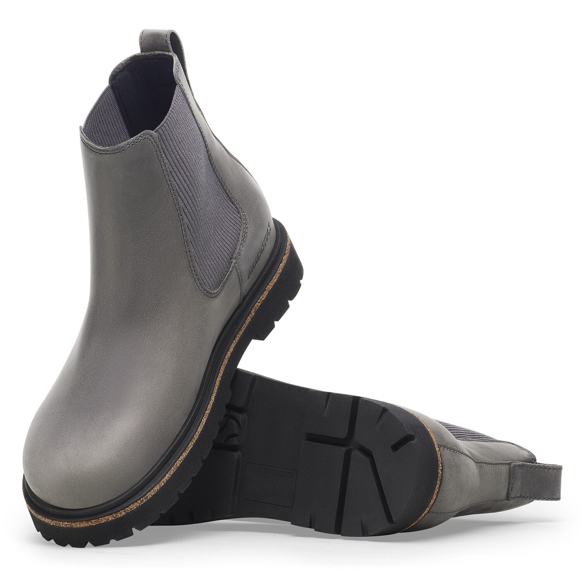 BIRKENSTOCK [ビルケンシュトック正規販売店] Highwood Slip On Mid M LENA -Regular-  [1025764]  ハイウッドスリップオン・横幅レギュラー・ナチュラルレザー・レザーブーツ・サイドゴアブーツ・アンクルブーツ・カジュアルブーツ・MEN'S  [2024AW] | refalt online store