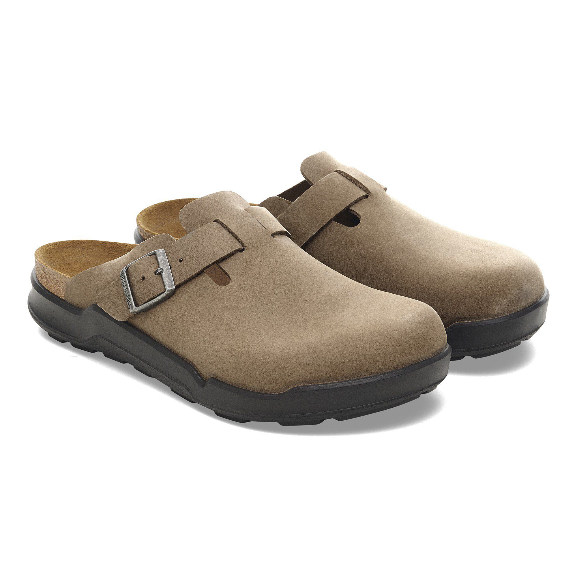 Birkenstock Boston コルクブラウン 39 Birkenstock Sandcastle Boston Big Buckle Clogs