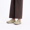 London Shearling Suede Leather