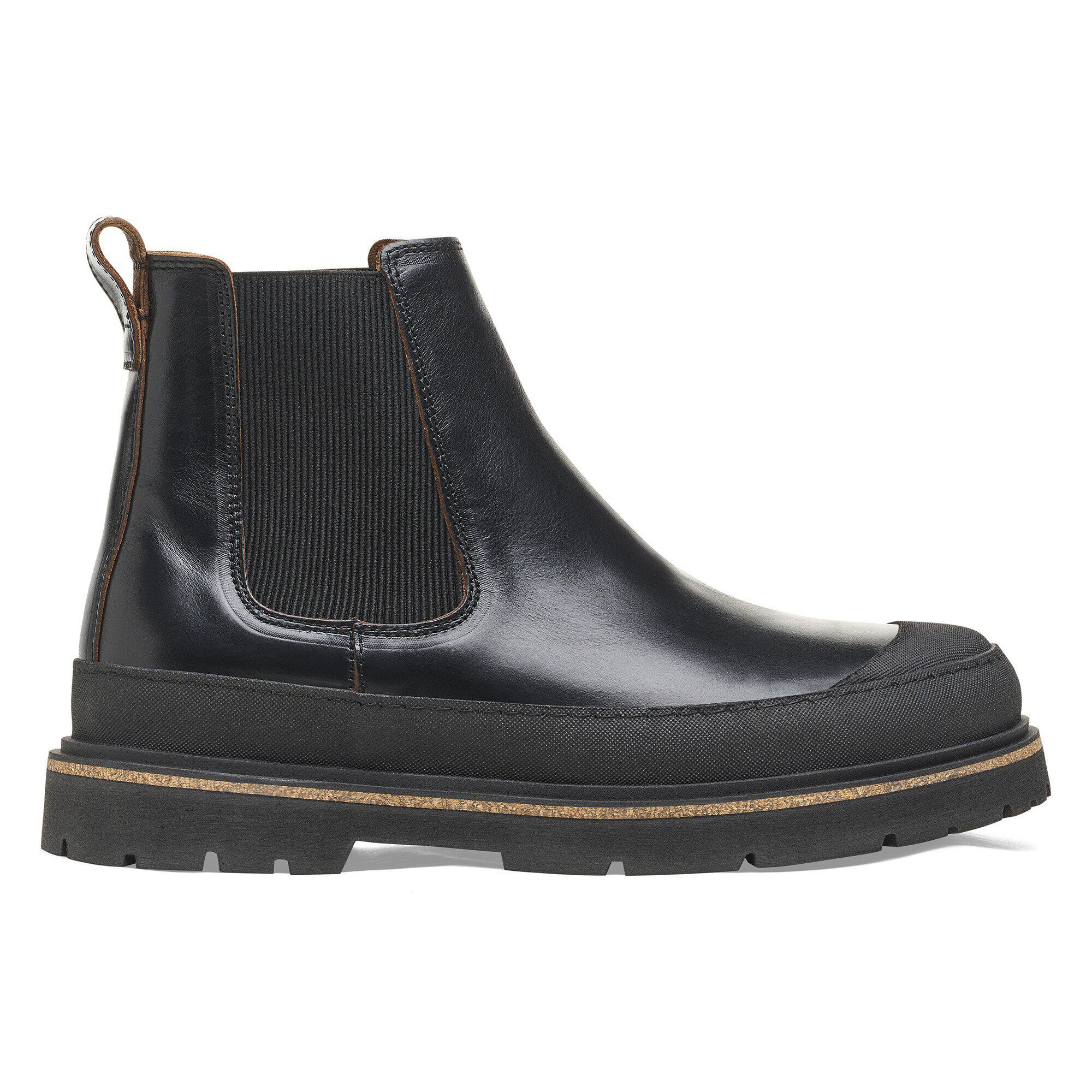 堅実な究極の On Slip Prescott Men BIRKENSTOCK | Black Leather Waxy 靴