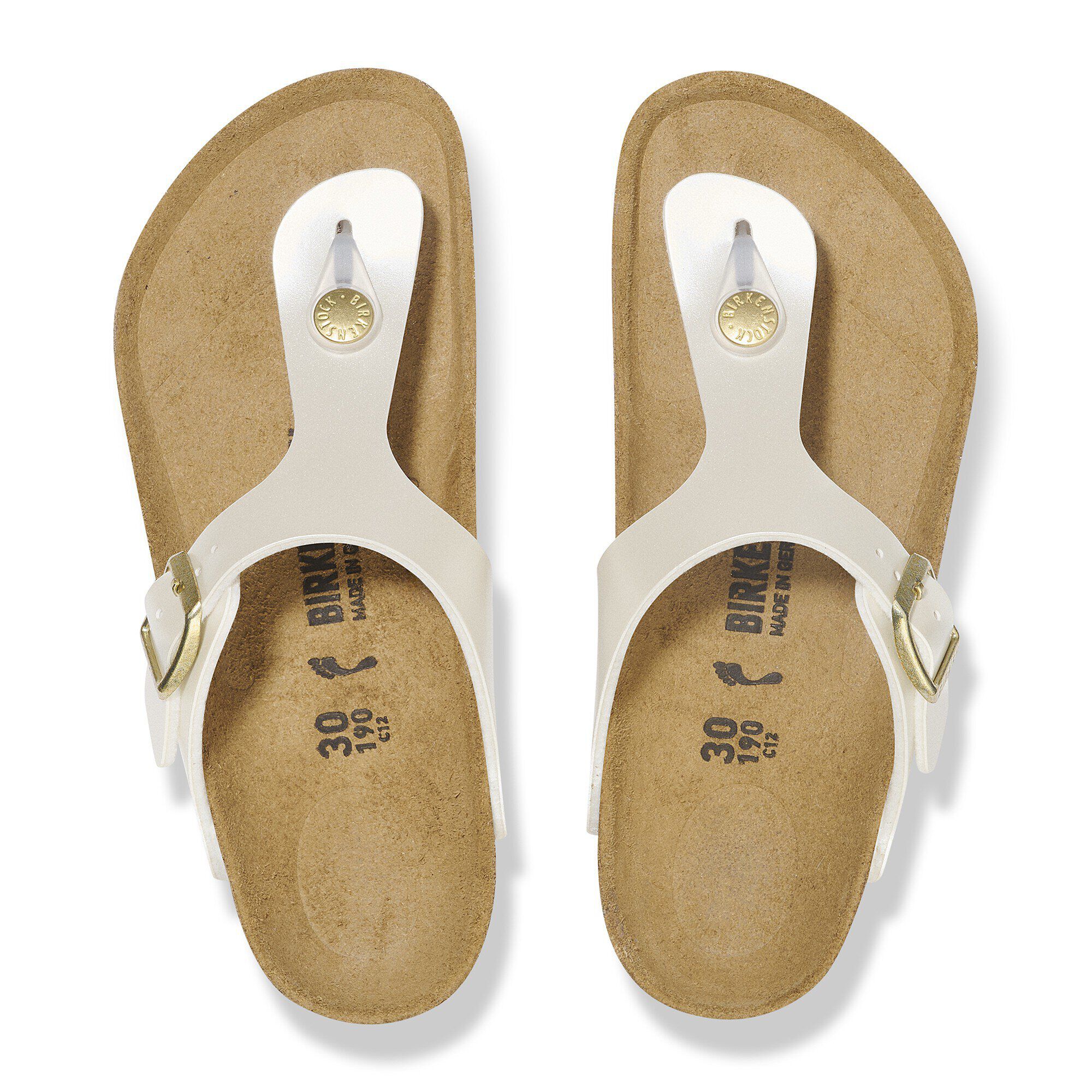 Gizeh Kids Birko-Flor Electric Metallic Pearl | BIRKENSTOCK