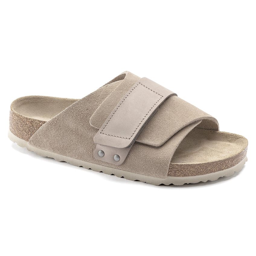 Kyoto Soft Footbed / キョウト ソフトフットベッド ヌバック/スエードレザー グレイ トープ