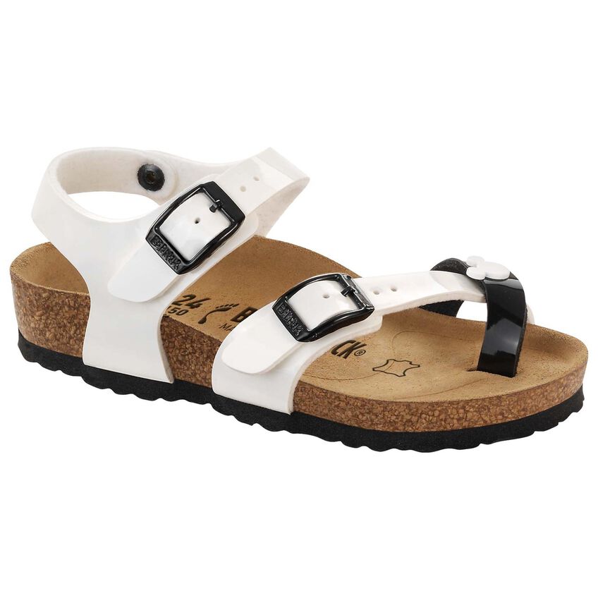 Taormina Birko-Flor ホワイト パテント