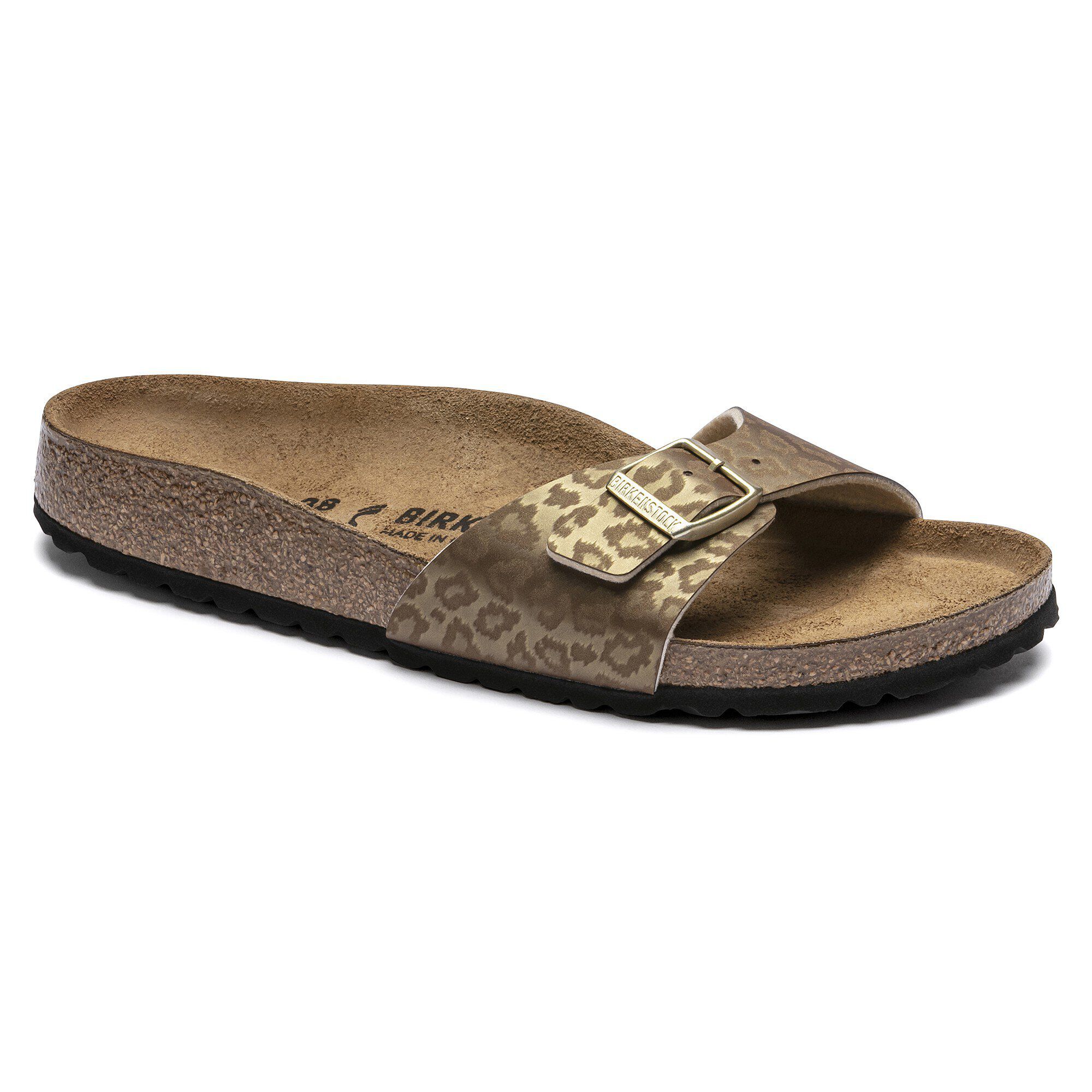 Madrid gold birkenstock Clearance