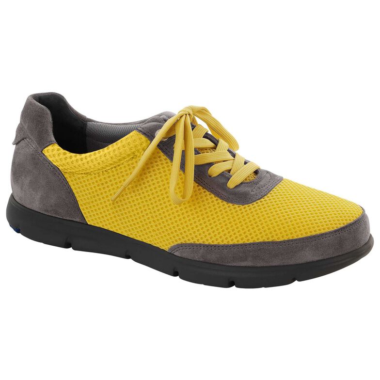 Illinois Suede Leather/Textile Yellow/Gray Illinois Suede Leather/Textile Yellow/Gray