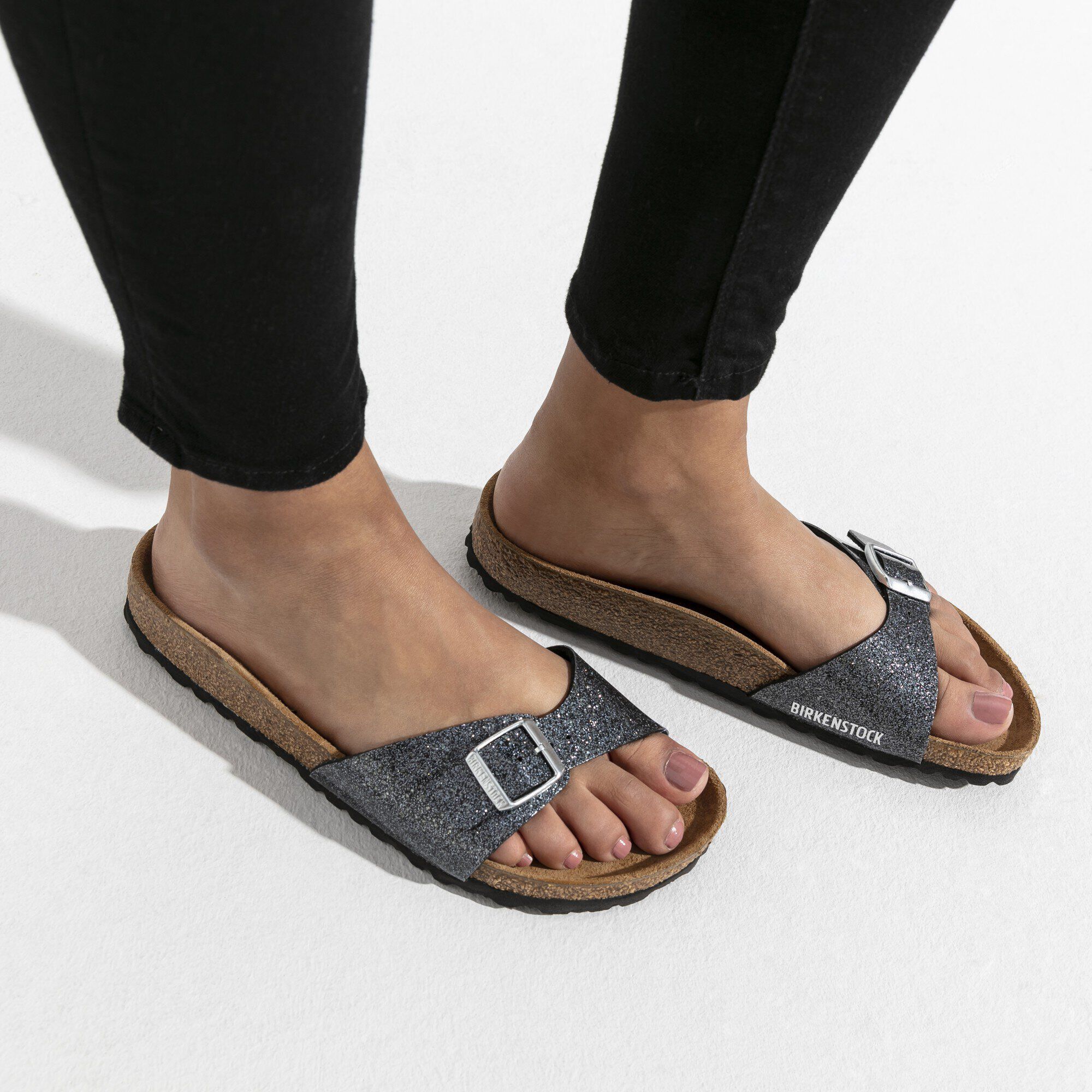 black sparkly birkenstocks