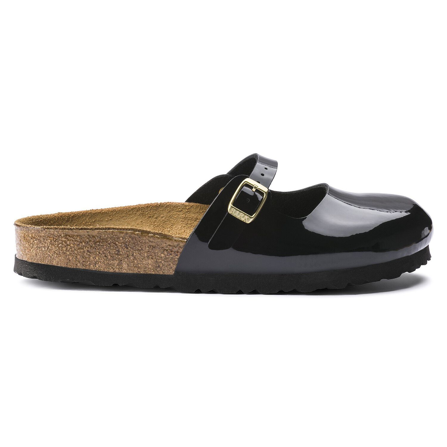 black patent birko flor