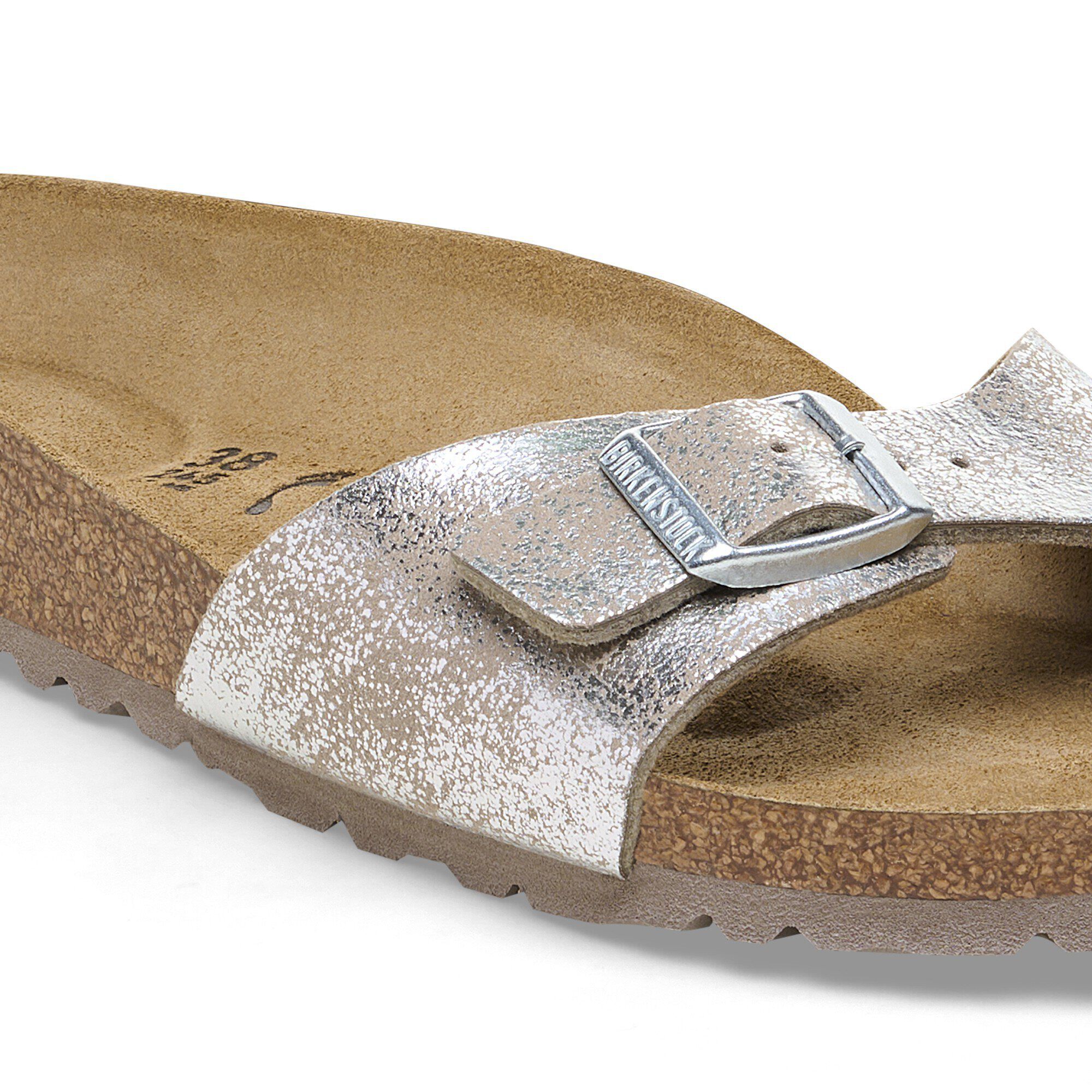 【新品未使用】BIRKENSTOCK Madrid BS Silver 38 Madrid BS Synthetik SYN Washed Metallic Silver | BIRKENSTOCK