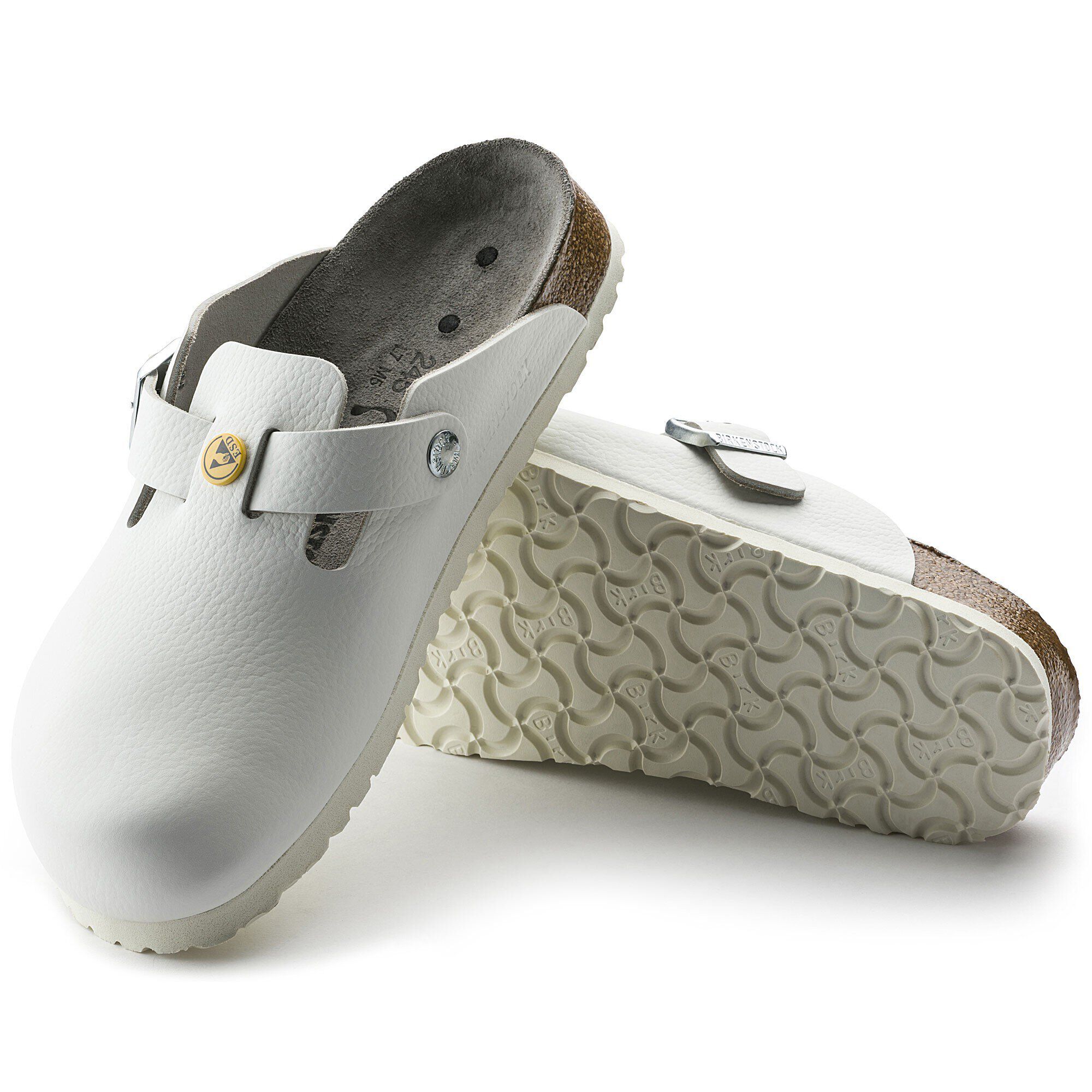 Boston ESD / ボストン ESD ナチュラルレザー ホワイト | BIRKENSTOCK