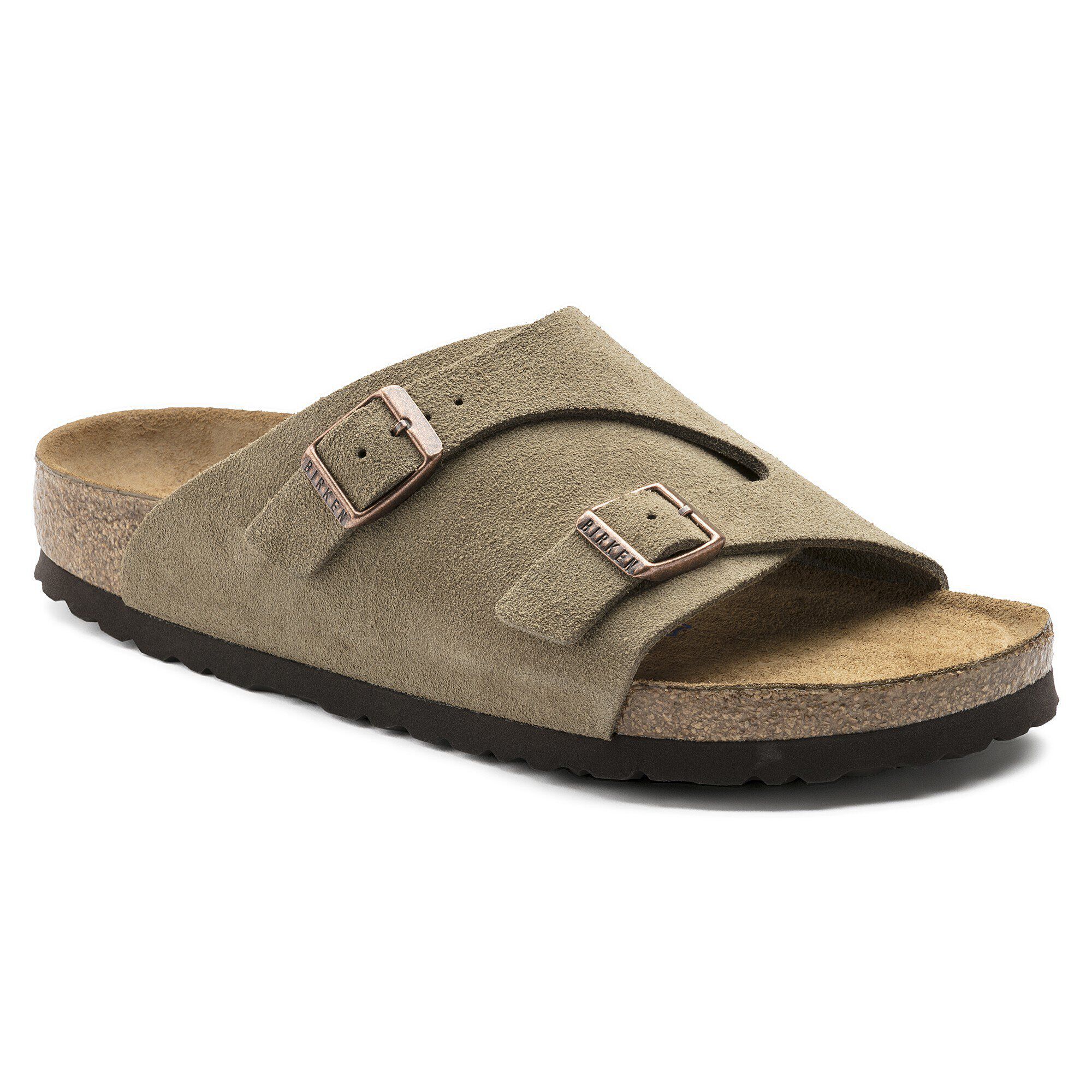 Zurich Soft Footbed Suede Leather Taupe BIRKENSTOCK