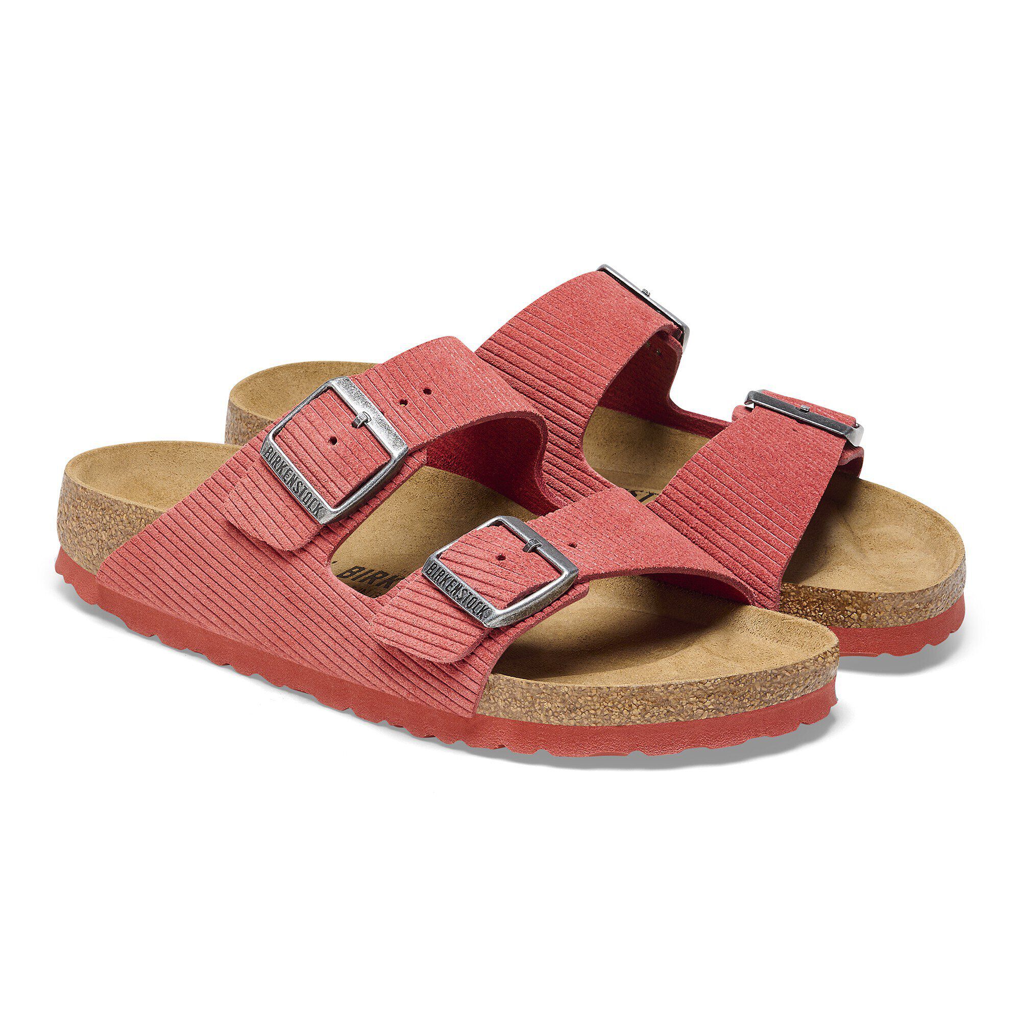 Arizona Veloursleder Gepragt Corduroy Sienna Red