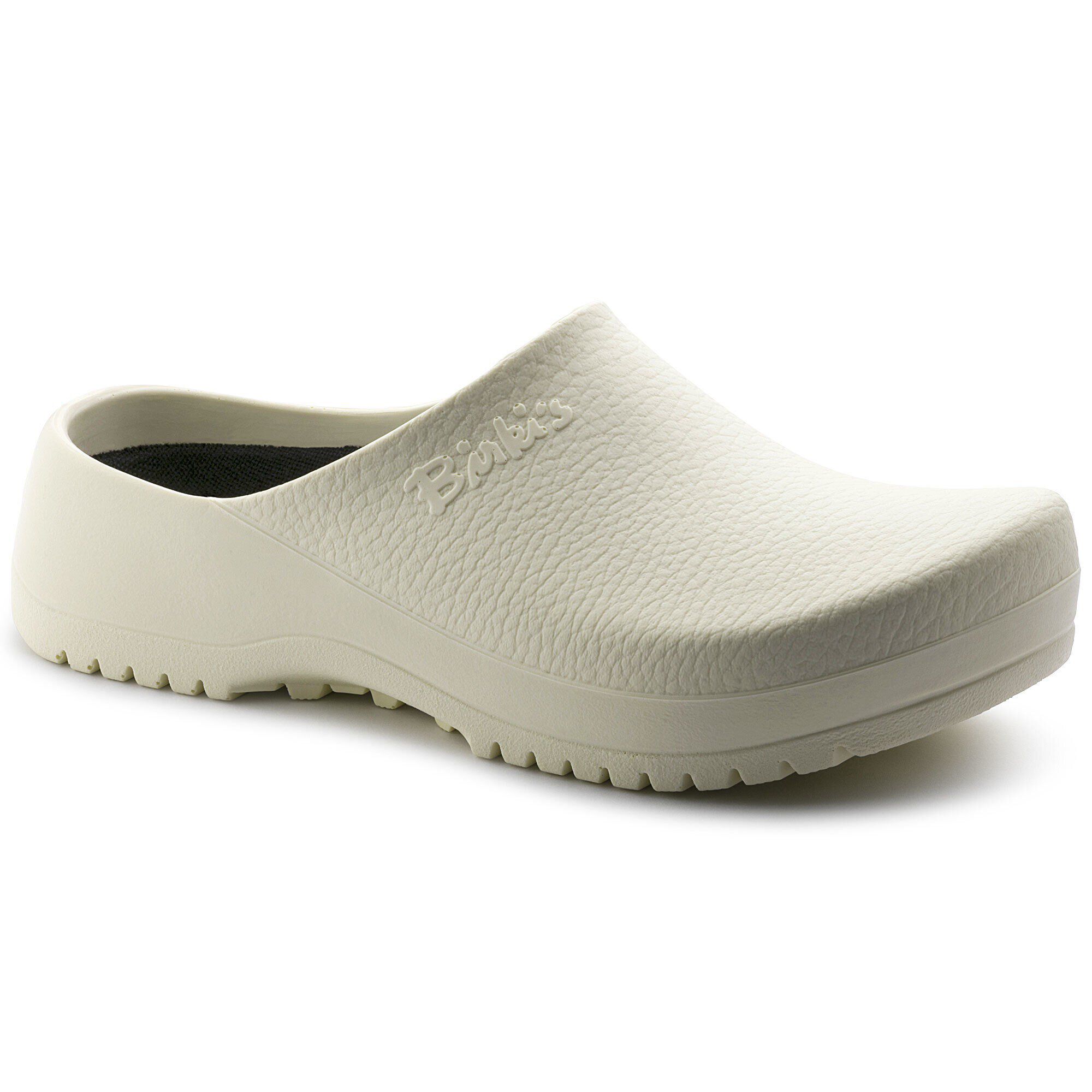 white birkenstock clogs