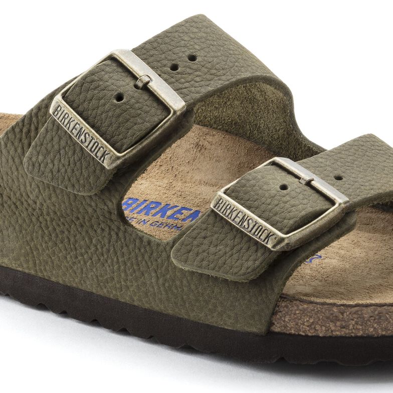 Arizona Nubuck Leather Steer Khaki Arizona Nubuck Leather Steer Khaki
