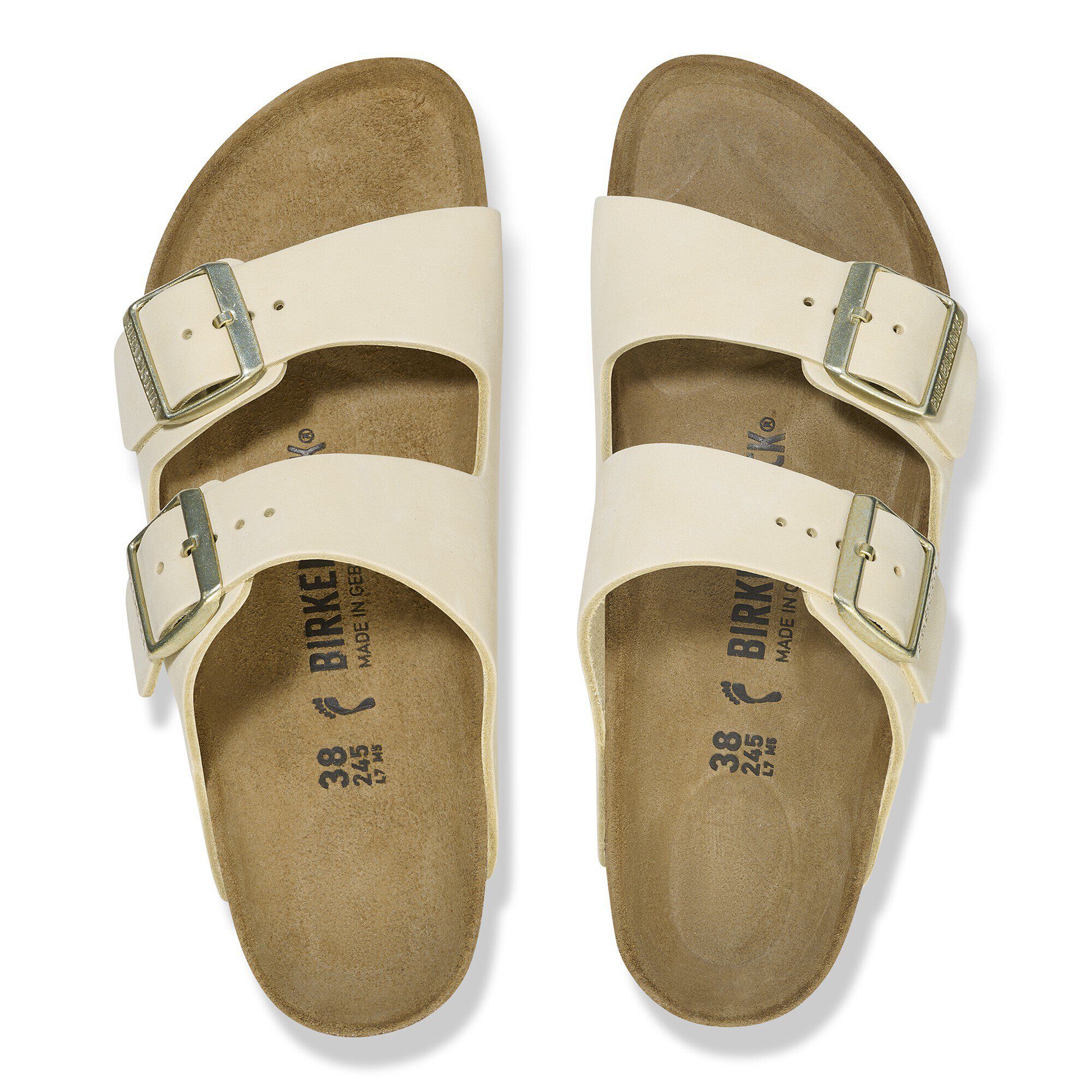 Arizona Nubukleder Ecru BIRKENSTOCK
