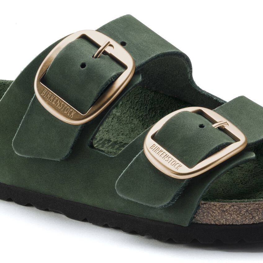 Negociar Conflicto Dibuja una imagen Arizona Big Buckle Piel nubuc Mountain View Green | BIRKENSTOCK