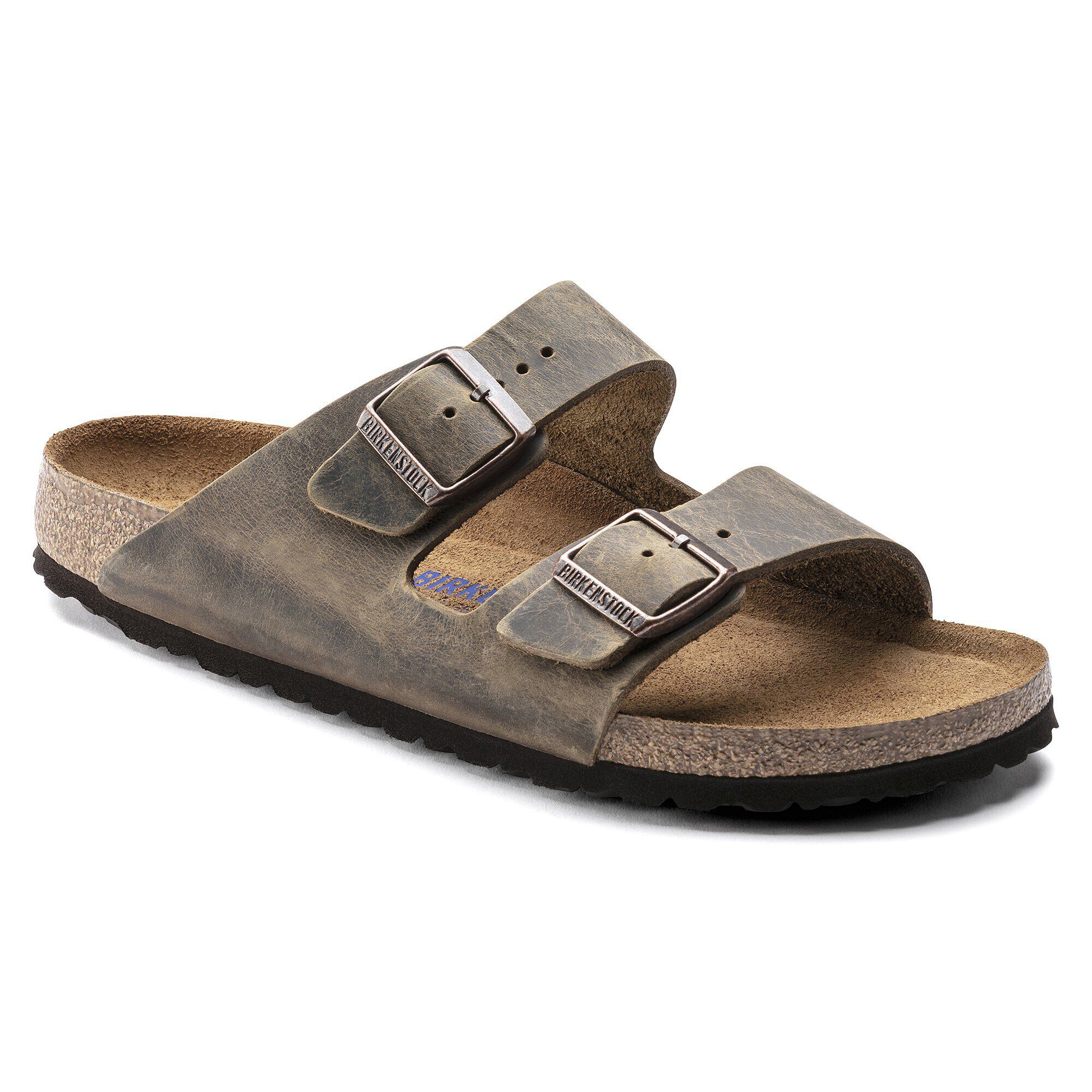 Birkenstock arizona oiled leather mud green Clearance
