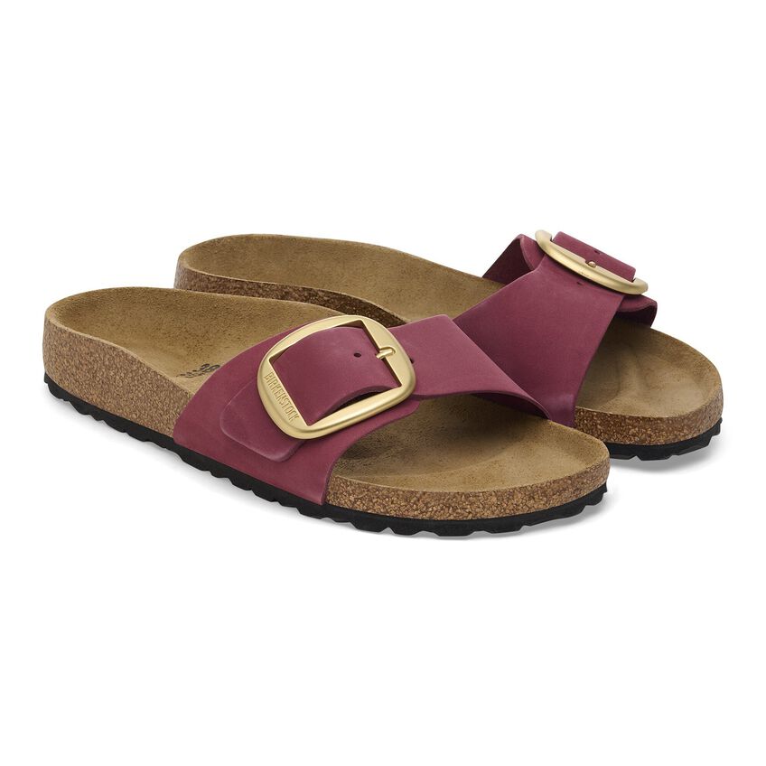 Madrid Big Buckle Nubuk Leather