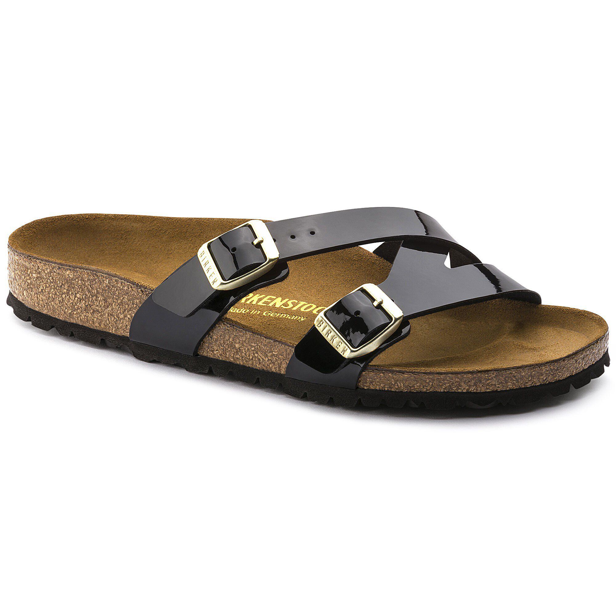 birkenstock black patent