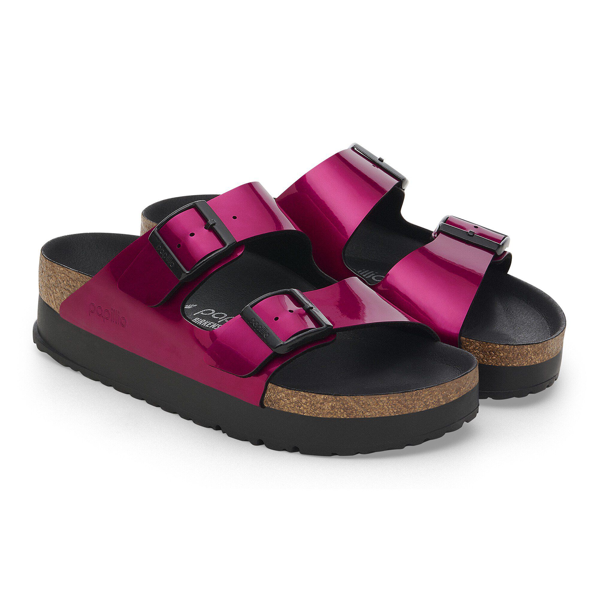 Arizona PAP Flex Platform Birko-Flor Patent Steel Magenta