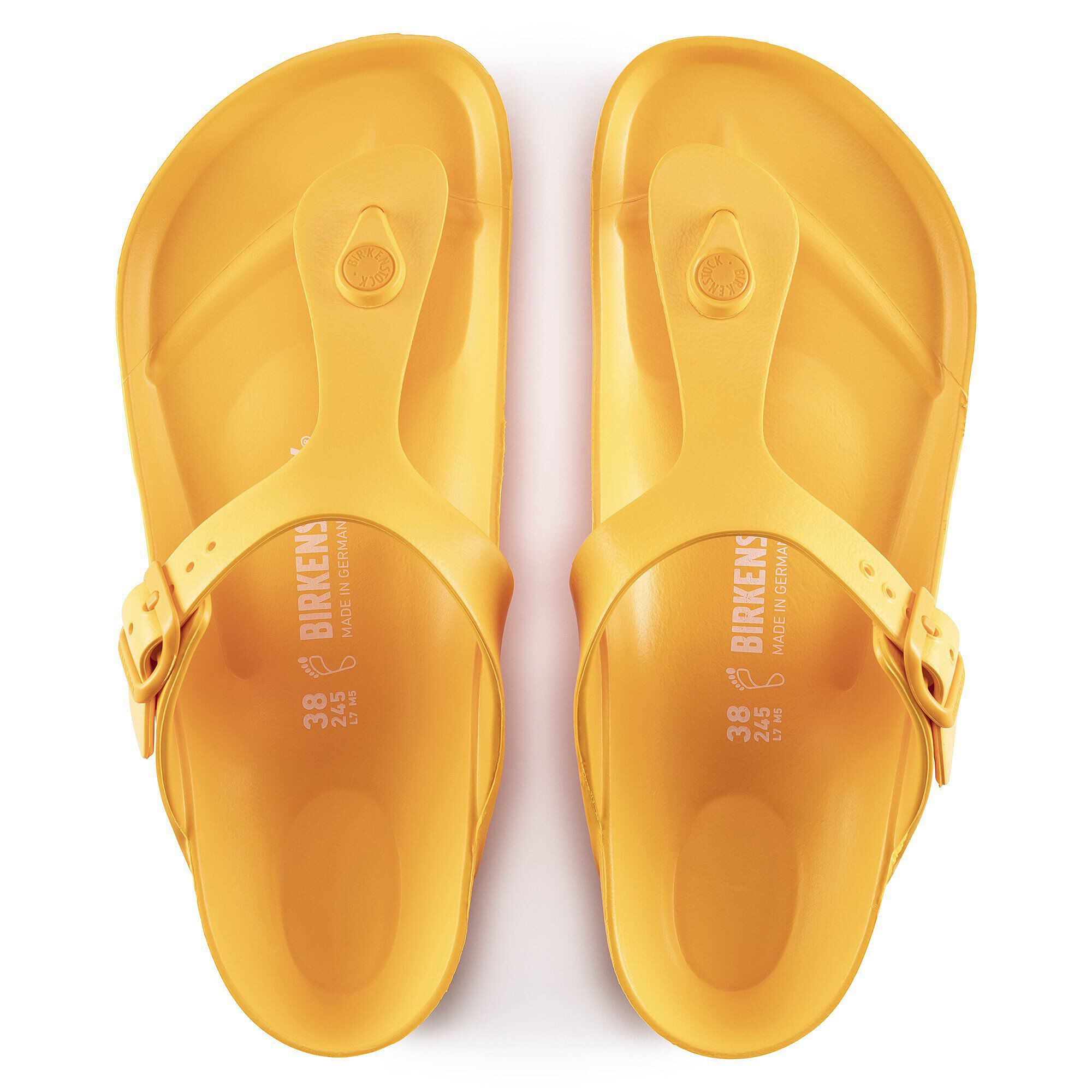 birkenstock plastic yellow