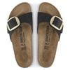 Madrid Big Buckle Nubuk Leather