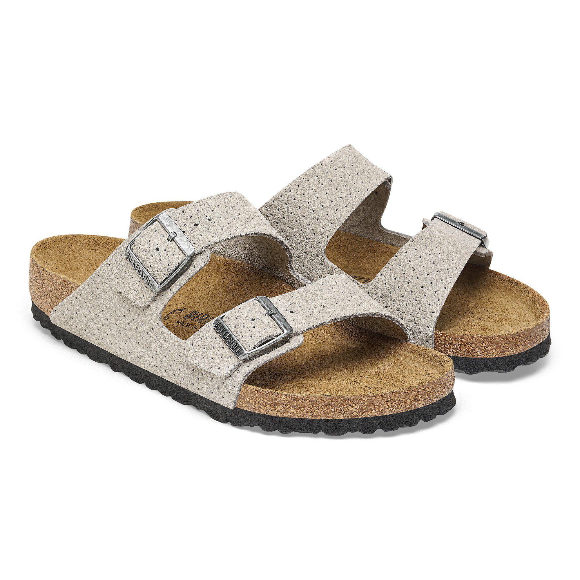 Birkenstock Arizona BS 新品未使用品 Arizona BS Suede Leather Embossed Emboss Dots Stone Coin