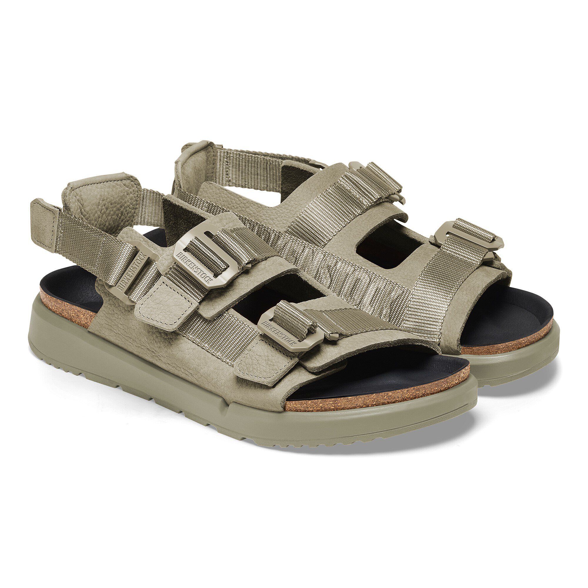 Shinjuku Natural Leather/Textile Eucalyptus | BIRKENSTOCK