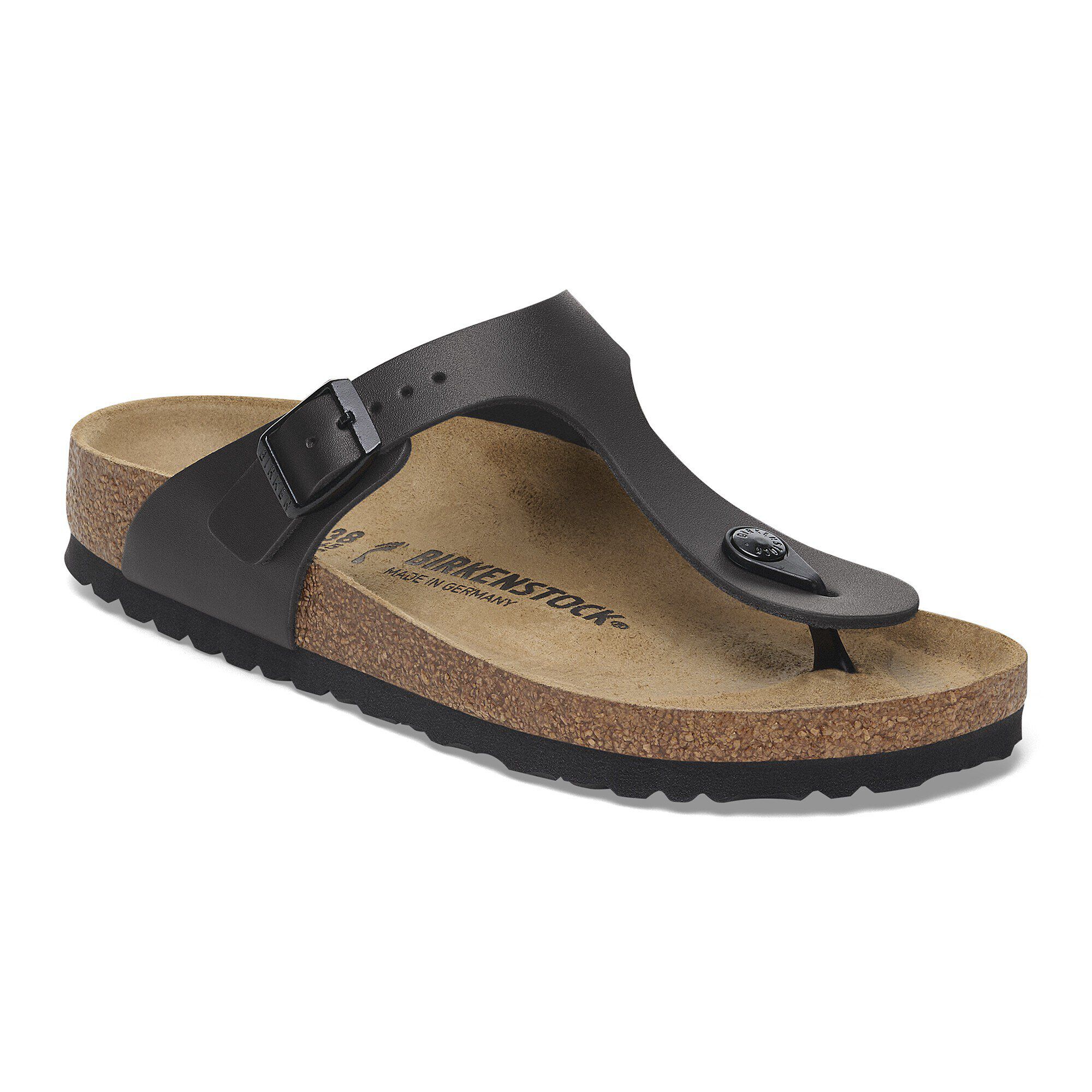 BIRKENSTOCK Gizeh BS サンダル 43 ブラック Gizeh / ギゼ ナチュラルレザー ブラック | BIRKENSTOCK