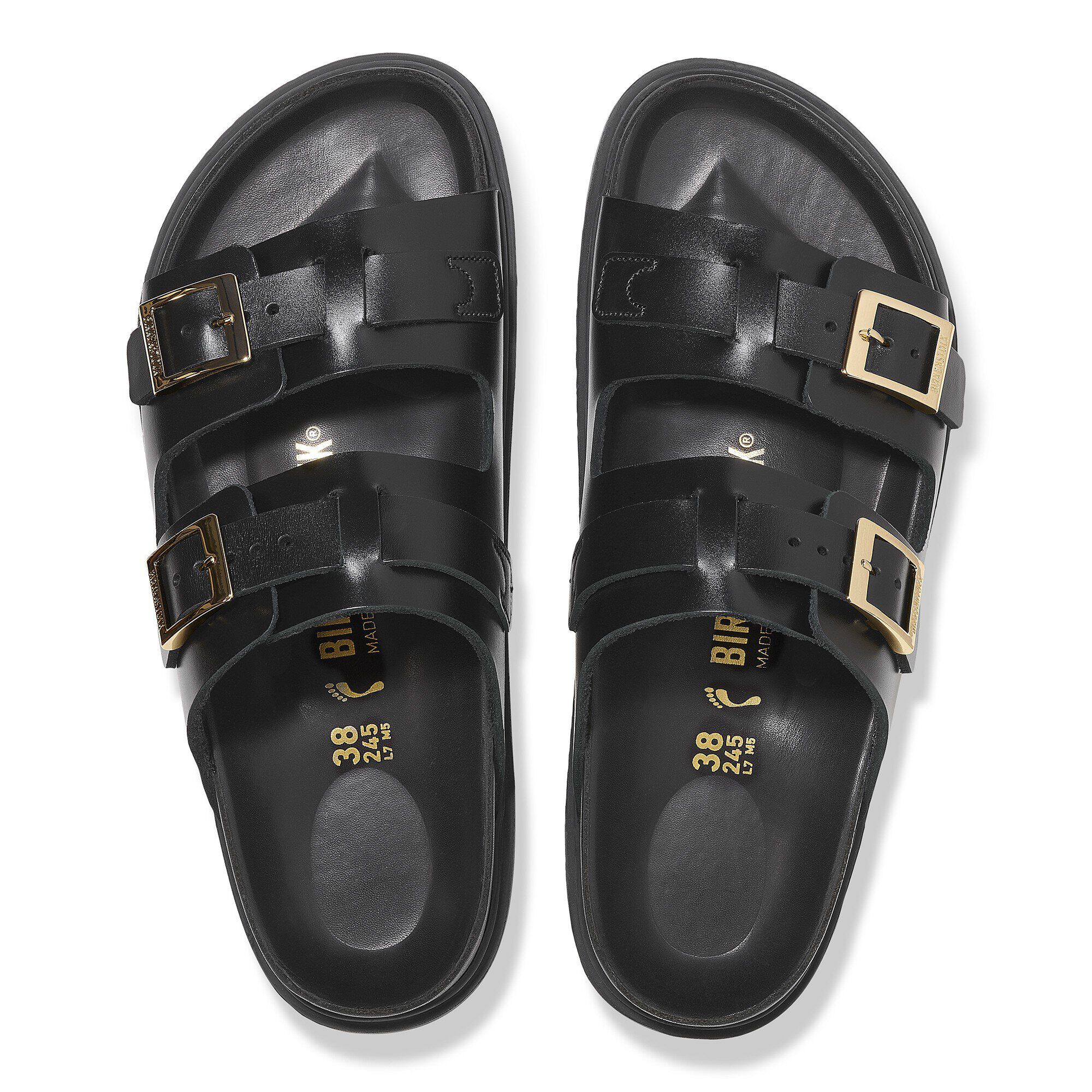 St Barths / セントバース ナチュラルレザー ブラック | BIRKENSTOCK