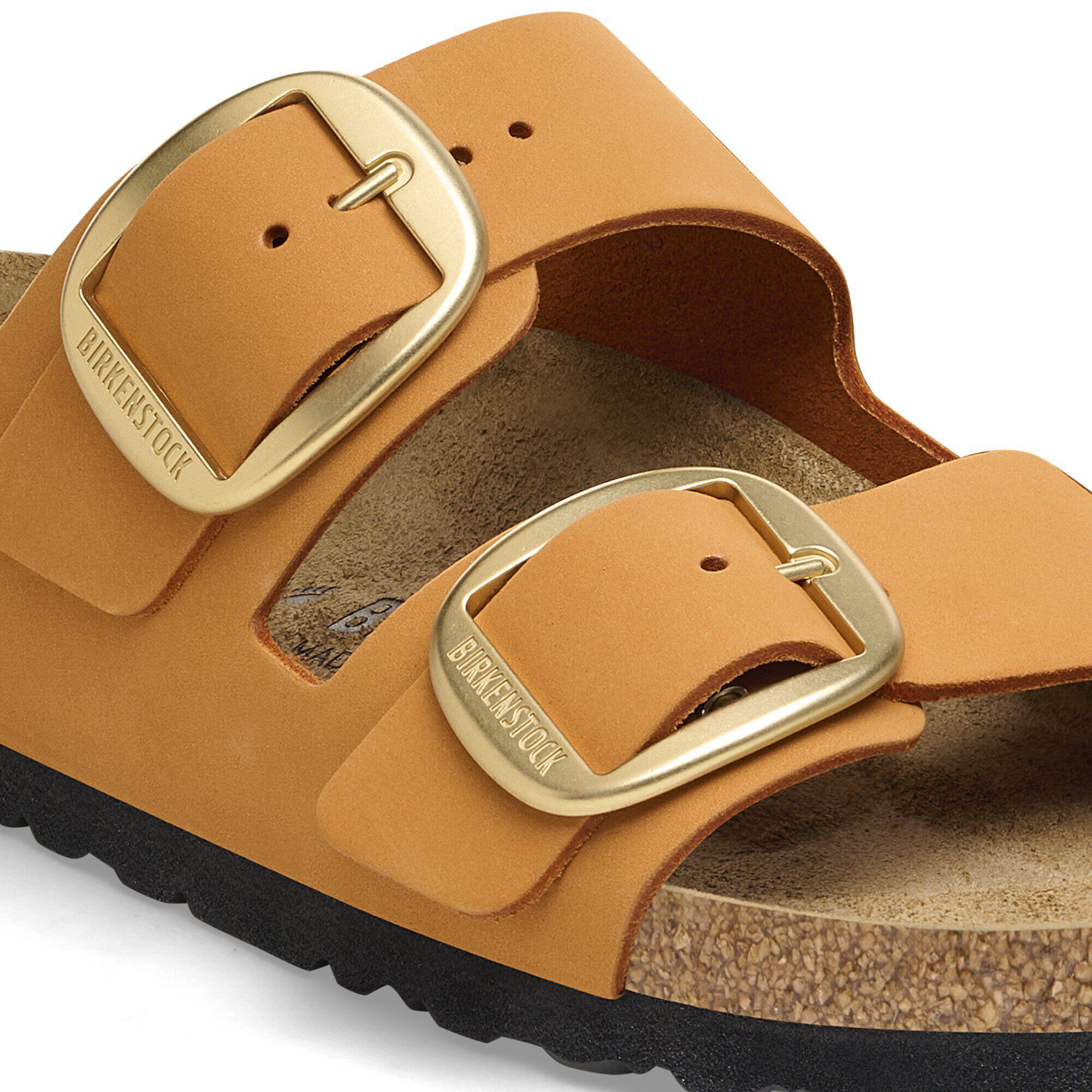 Arizona Big Buckle Nubuk Leather Burnt Orange | BIRKENSTOCK