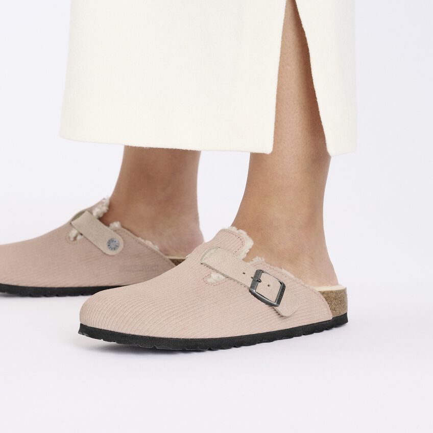 Boston VL Corduroy Teddy Shearling Suede Leather/Fur