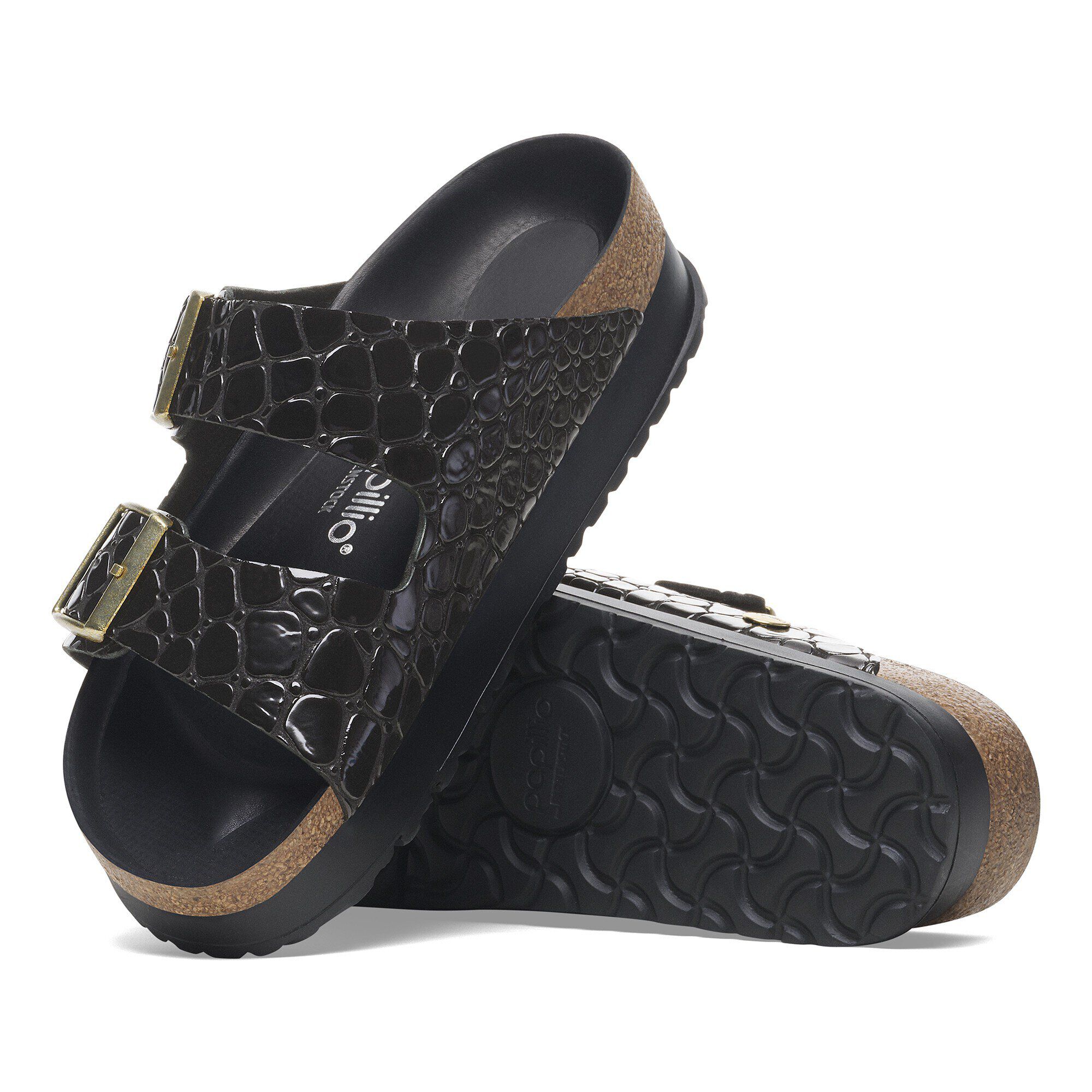 Arizona PAP Flex Platform Patent Leather Embossed Black
