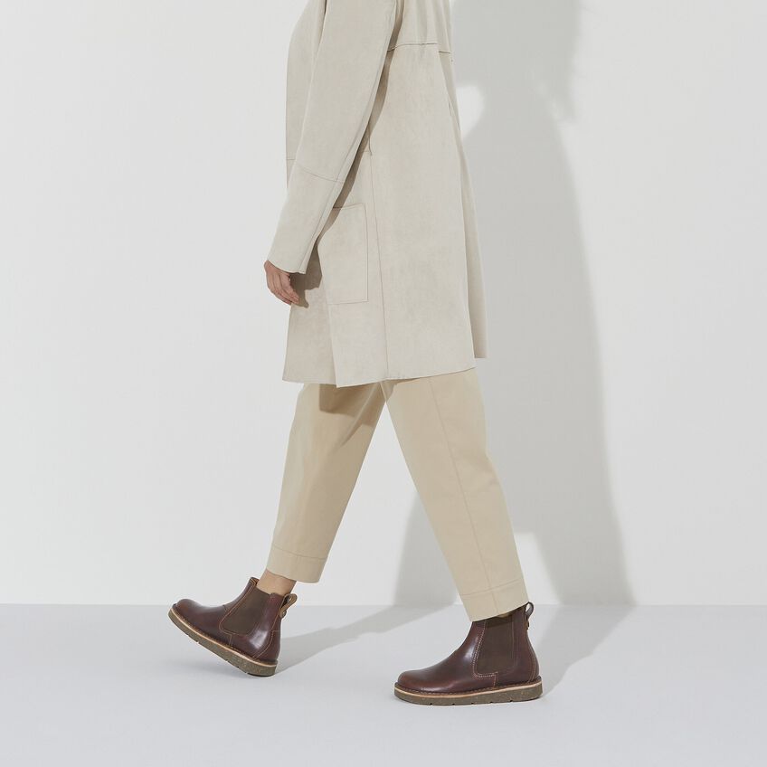 Birmingham Slip On Women Natural Leather Oiled