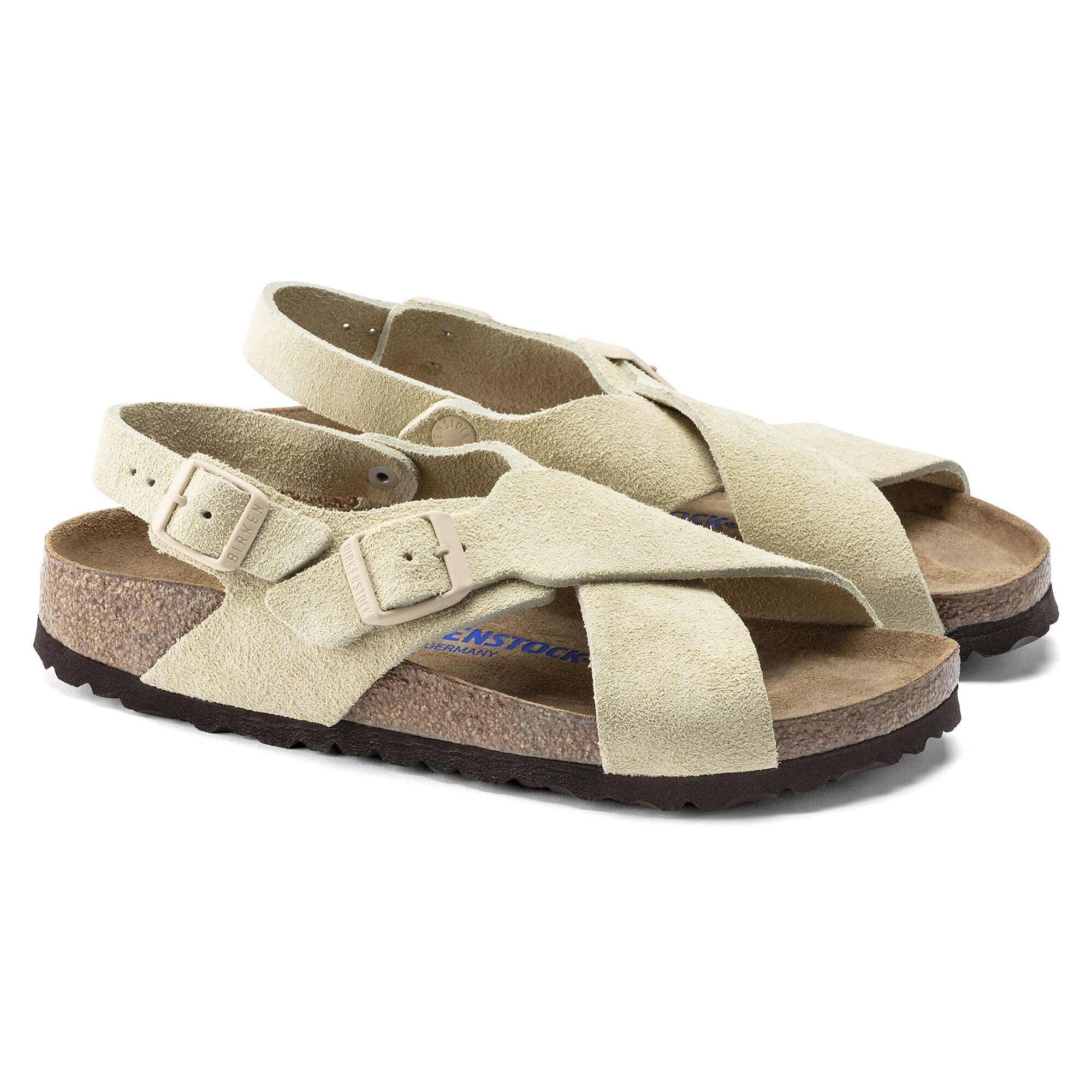 Tulum soft store footbed suede leather