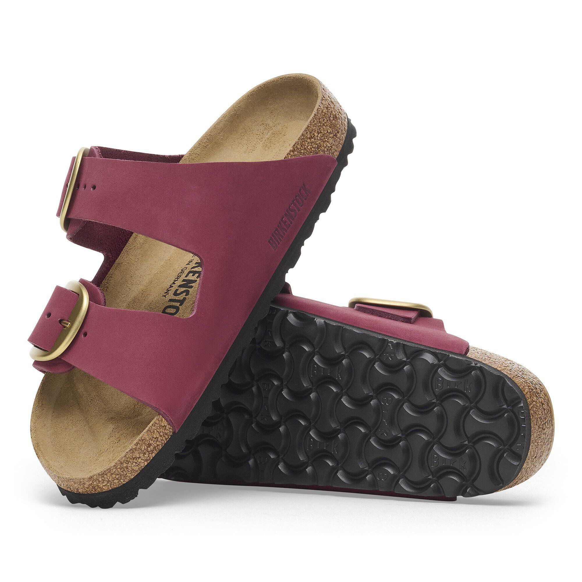 Arizona Big Buckle Cuir nubuck Berry Crush BIRKENSTOCK