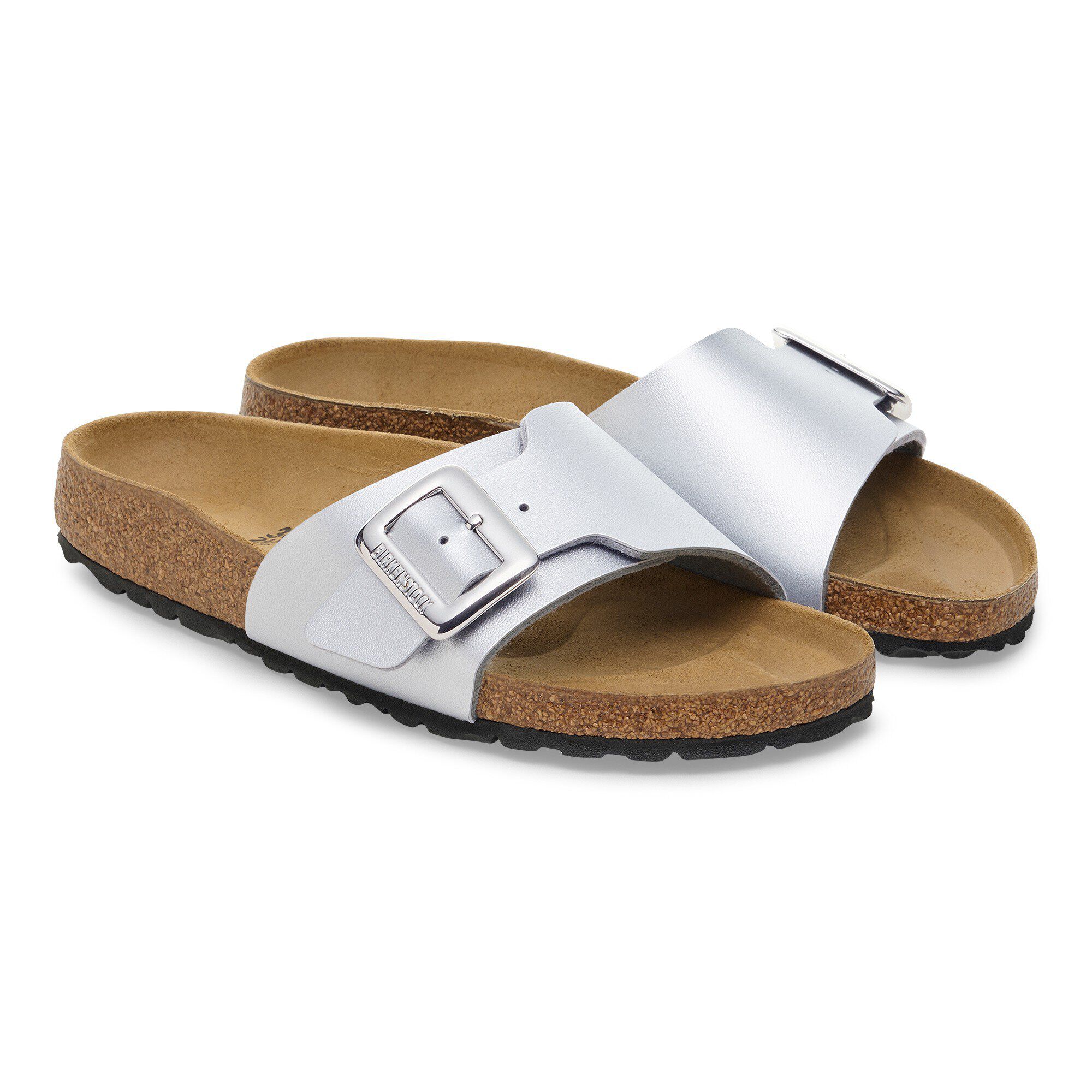 Catalina Cushion Buckle Birko-Flor Silver Metallic | BIRKENSTOCK