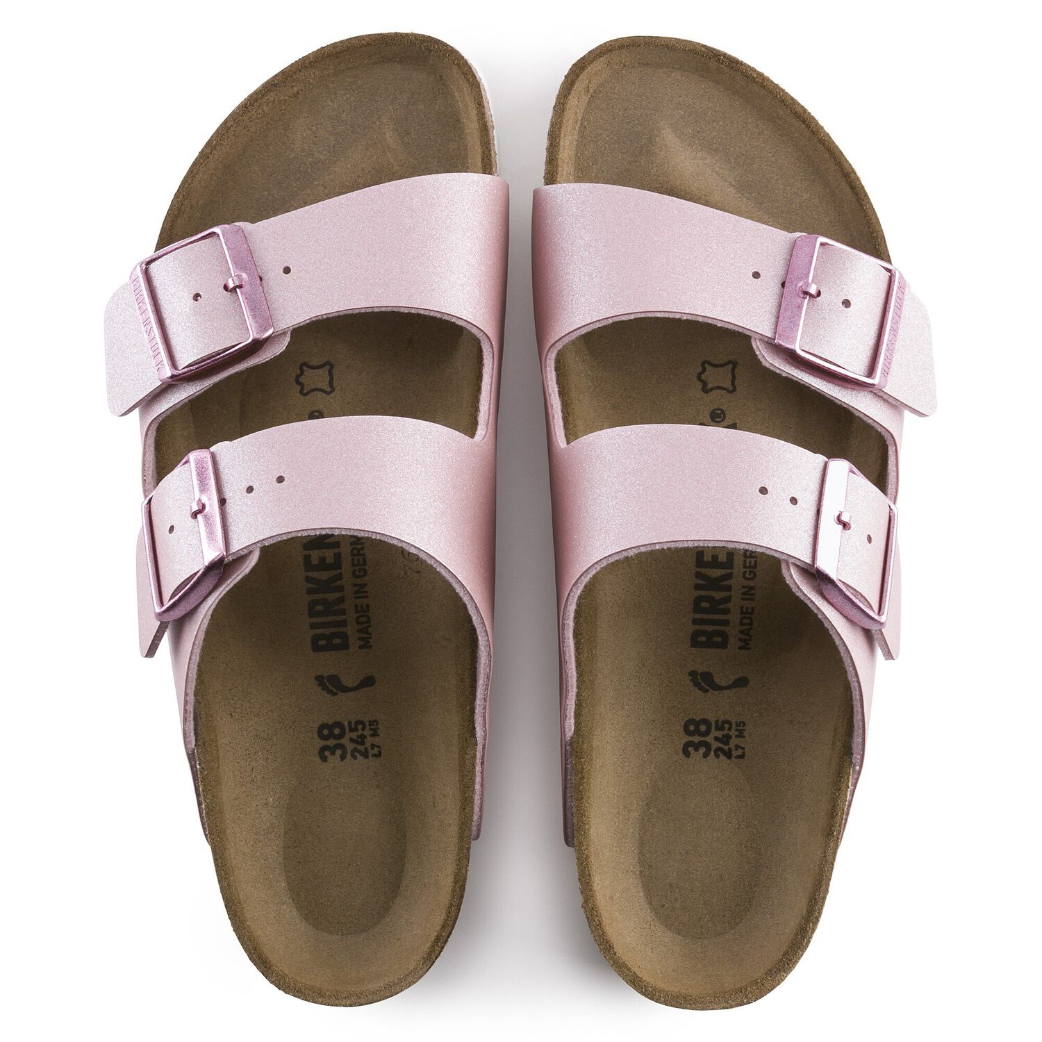 birkenstock icy metallic rose