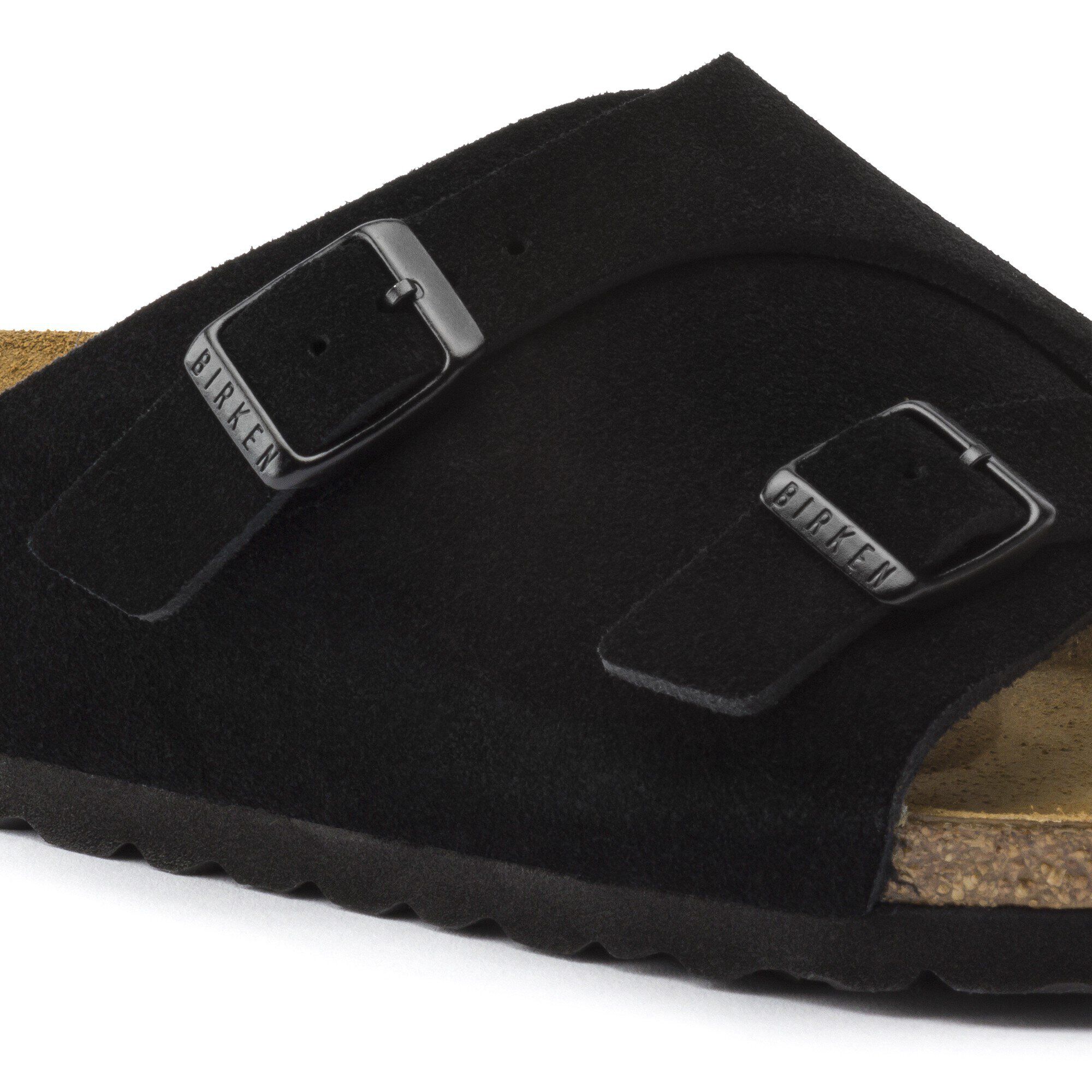 birkenstock zurich black suede