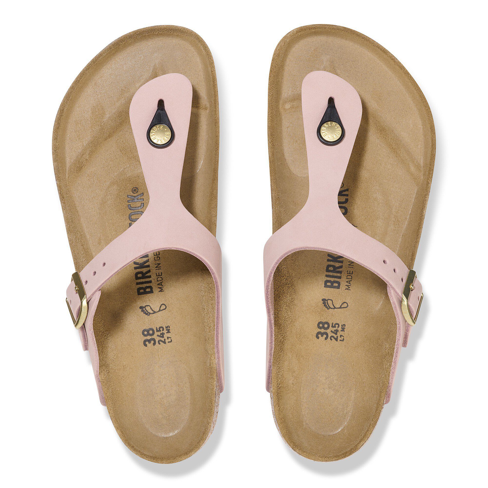 Gizeh Nubuk Leather Soft Pink BIRKENSTOCK