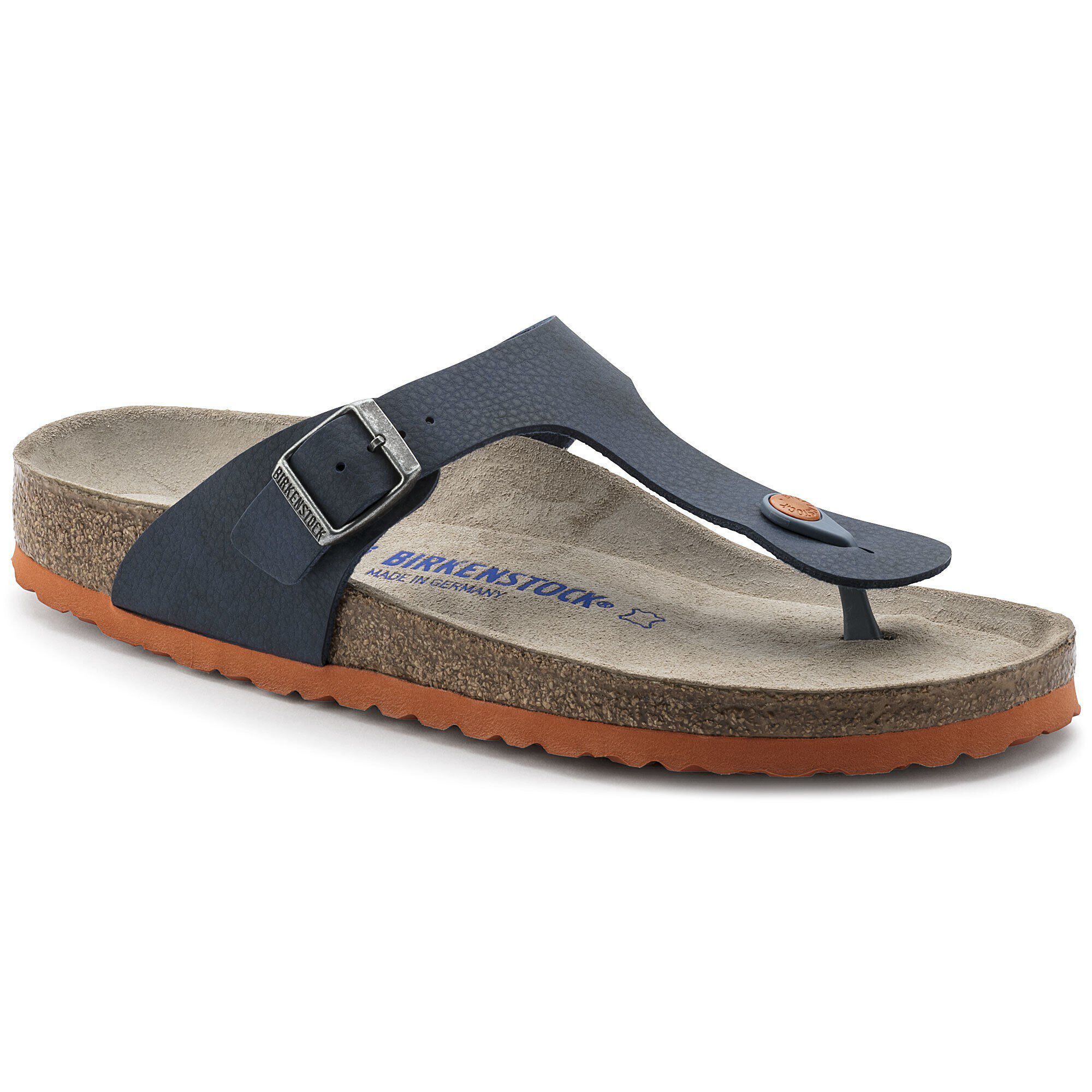 Birkenstock gizeh weichbettung blau clearance