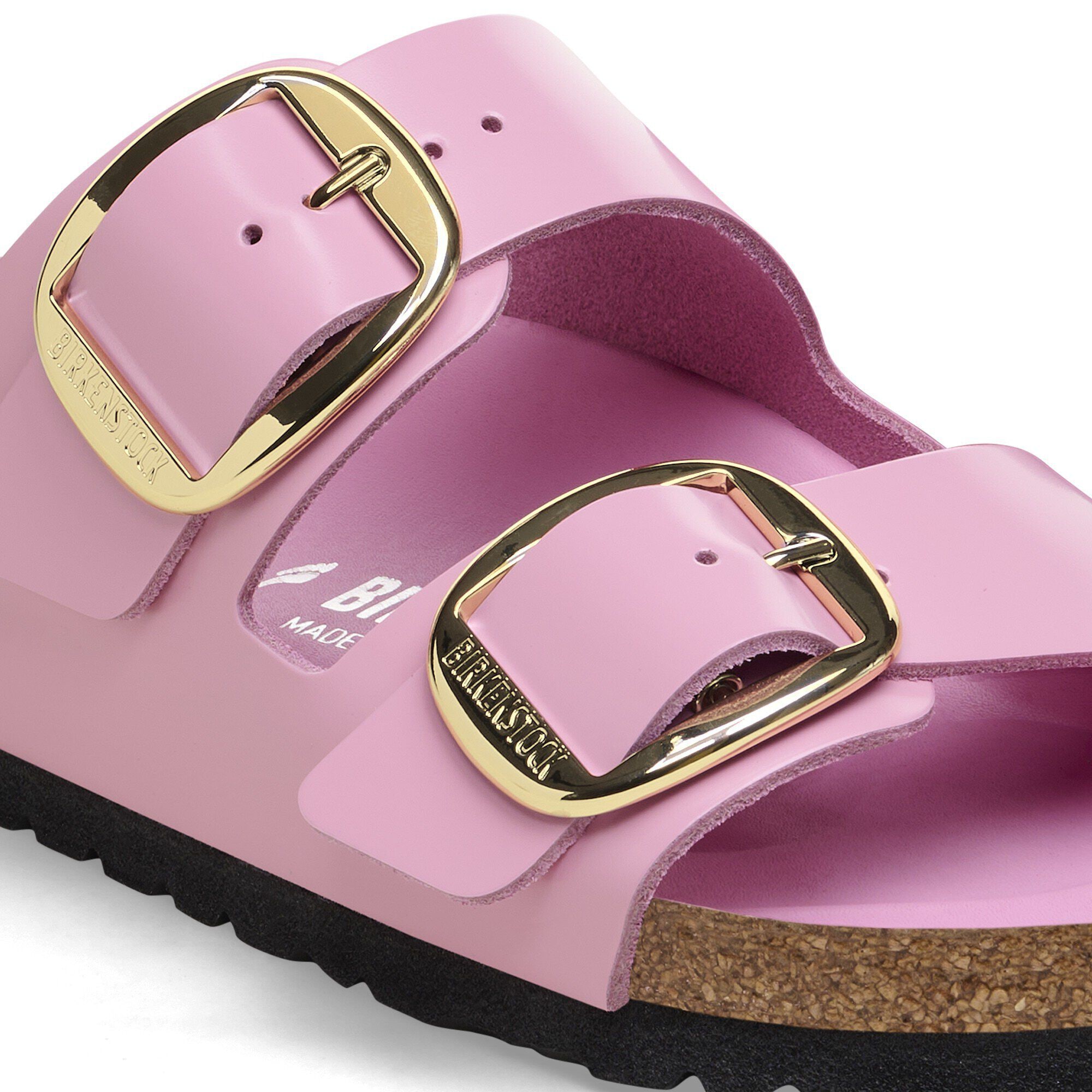 Birkenstock arizona pink metallic deals