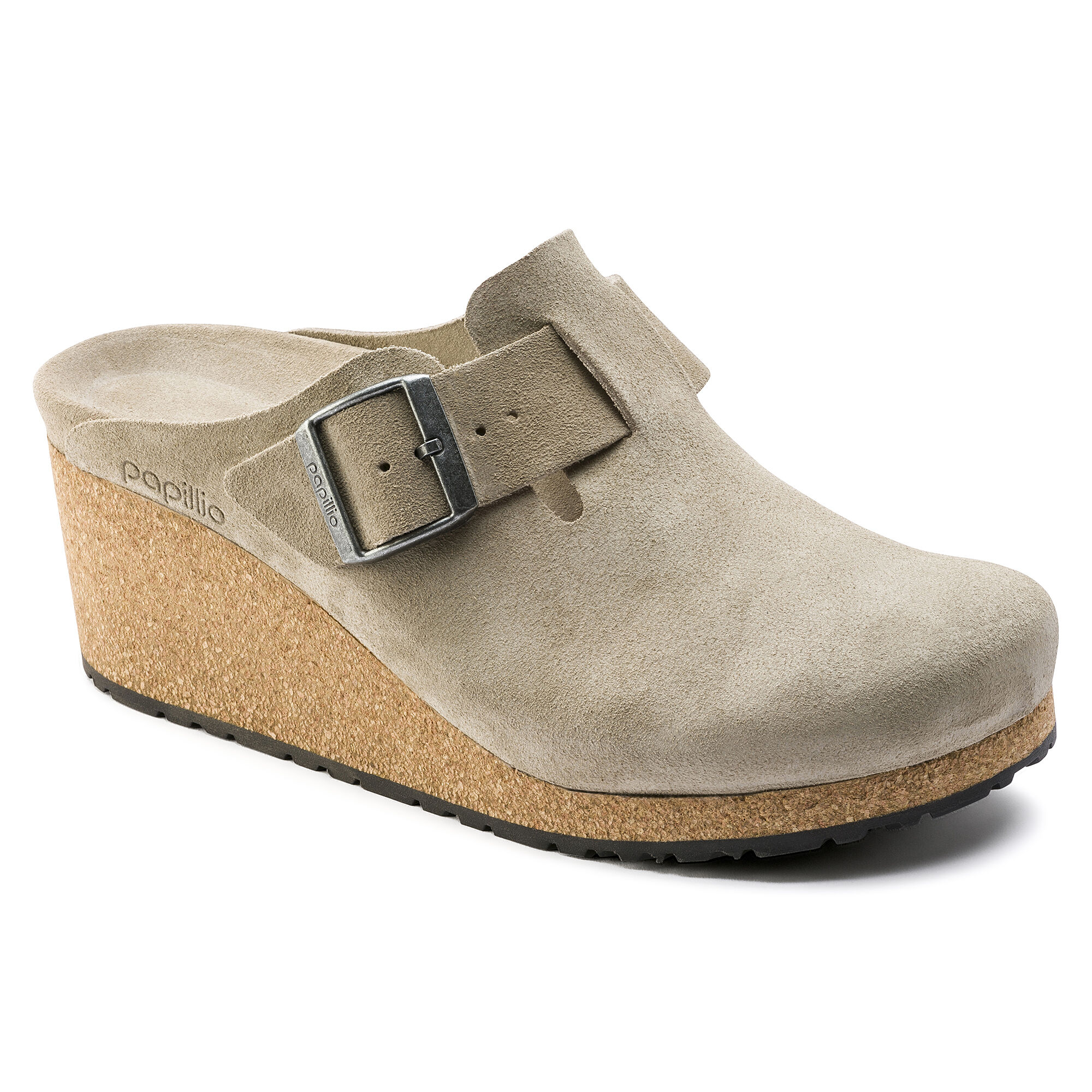 Fanny Suede Leather Taupe | shop online 